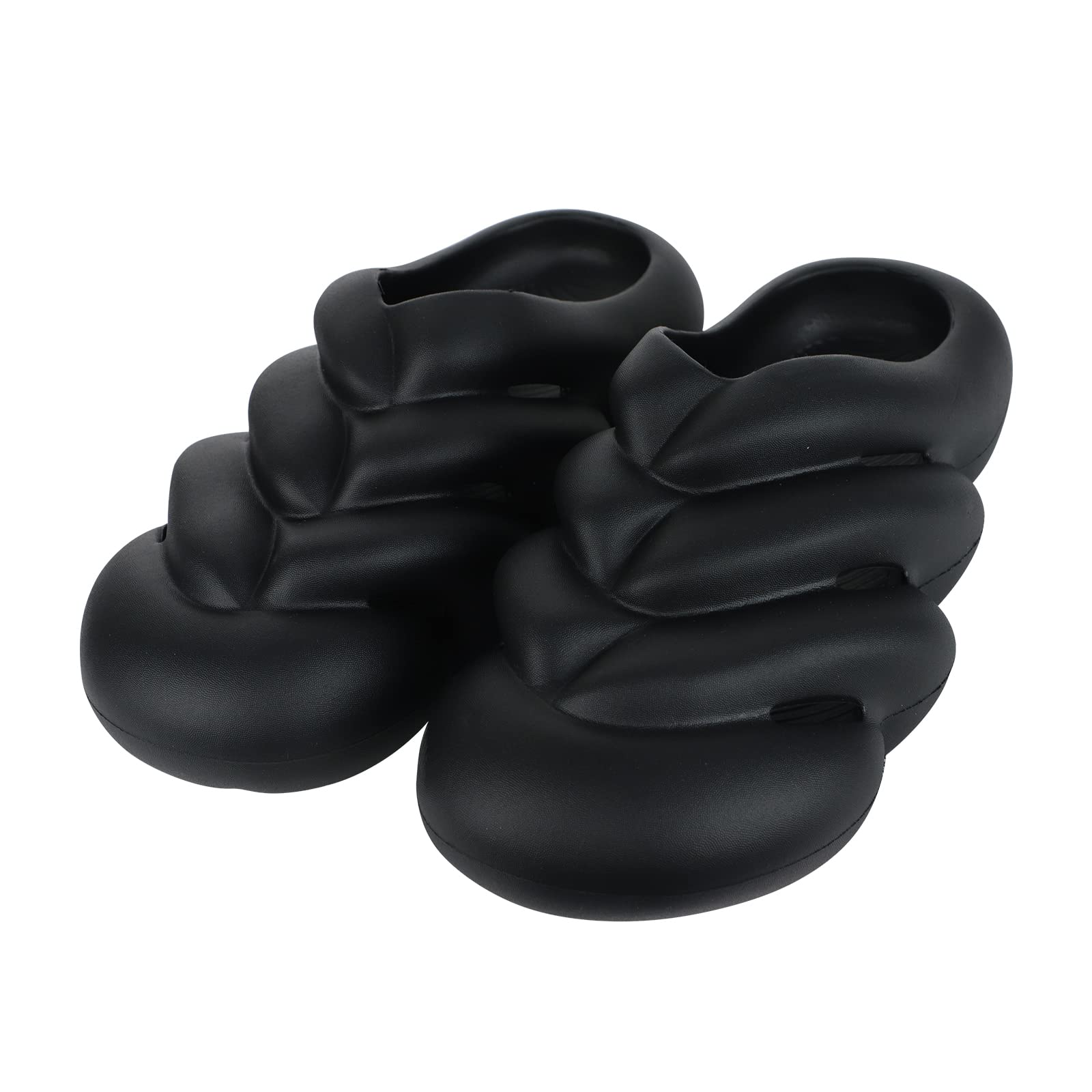 Comfortable Summer EVA Pillow Slide Sandals - Thick Sole Bubble Slippers with Non-Slip Design | Perfect for Spa, Shower, and Indoor Use