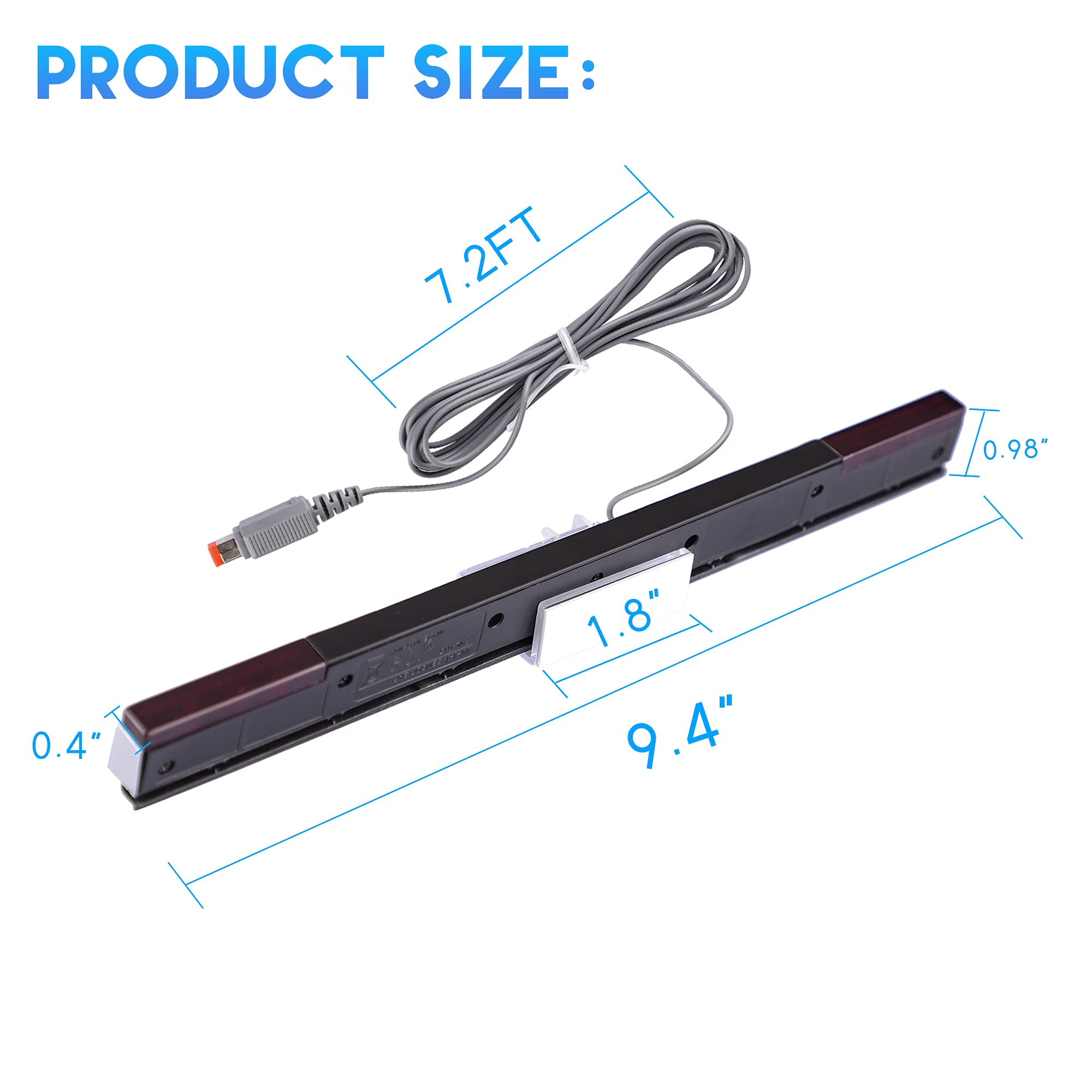 Xahpower 3-in-1 Wii Accessories Bundle - AC Power Adapter, HDMI Converter & Wired IR Sensor Bar for Nintendo Wii - Perfect for Gaming Setup & HD TV Connection
