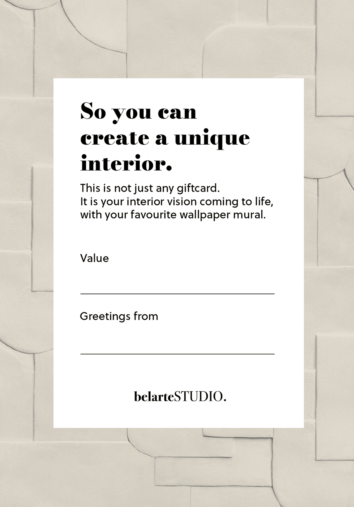 BelarteStudio Gift Card - Perfect for Birthdays, Holidays & Special Occasions | Online Shopping & Gifts