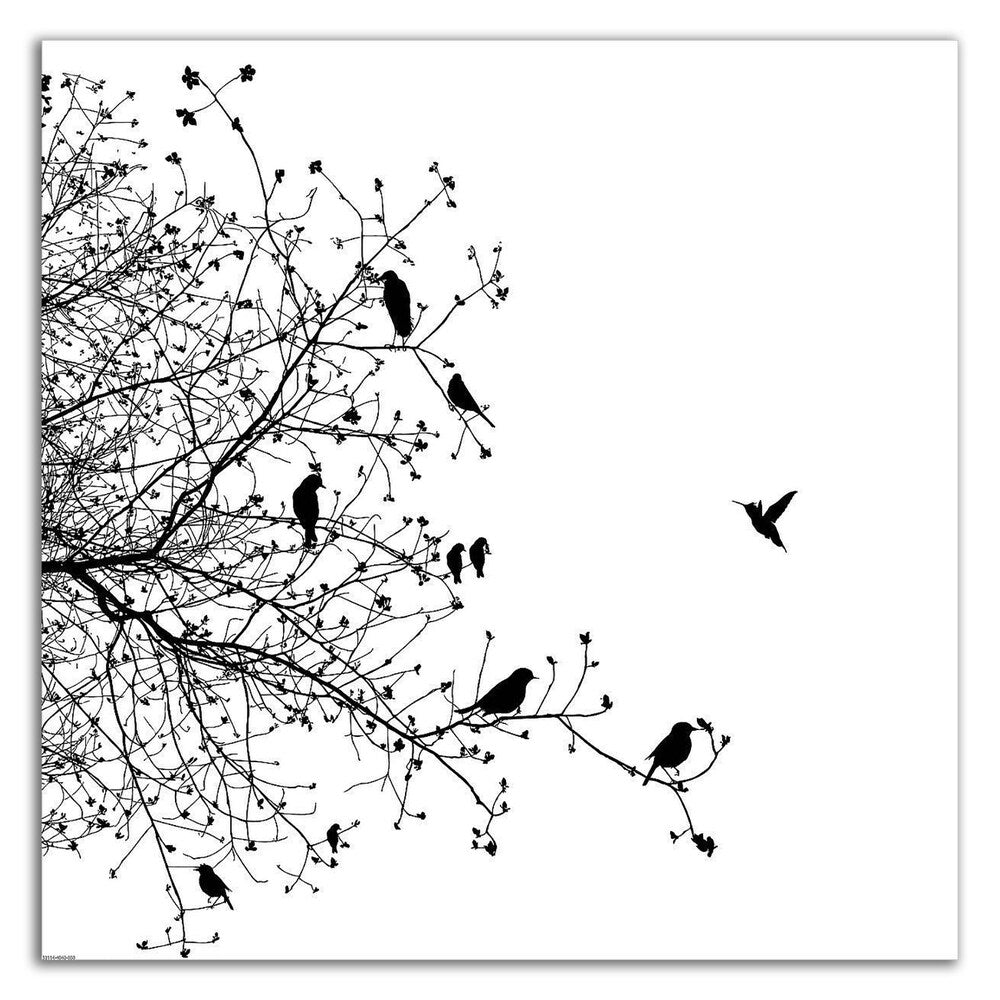 Bird I by GraphINC - Premium Canvas Wall Art Print, Ready to Hang - Modern Home Decor for Living Room, Bedroom & Office
