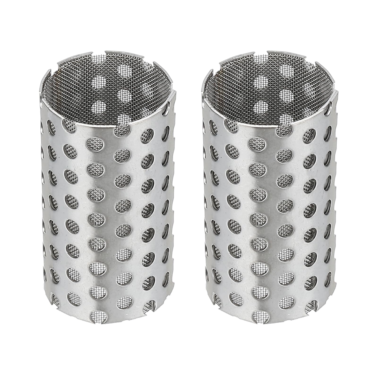 2 Pack 18mm OD 304 Stainless Steel Y Strainer Filter - 80 Mesh Double Layer Screen for Water, Oil, and Debris Separation - Ideal for Pumps, Plumbing, and Industrial Filtration Systems