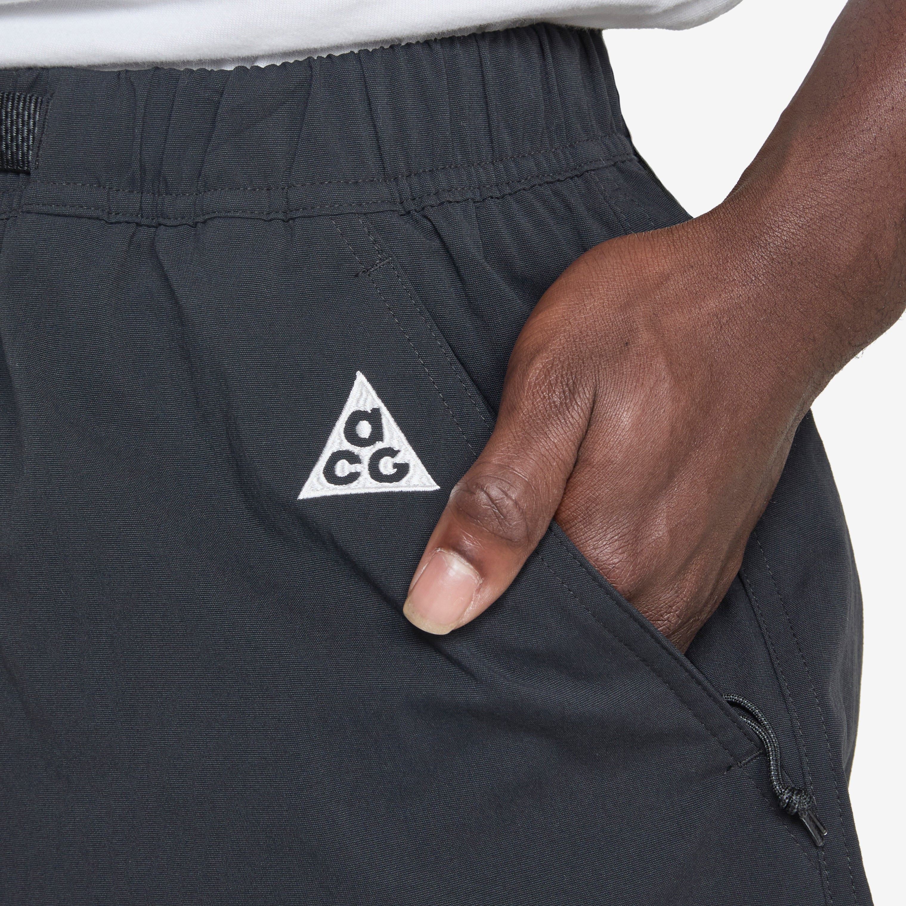 ACG Hike Shorts for Men - Black, Anthracite & Summit White - Lightweight Hiking Shorts for Outdoor Adventures & Trail Running
