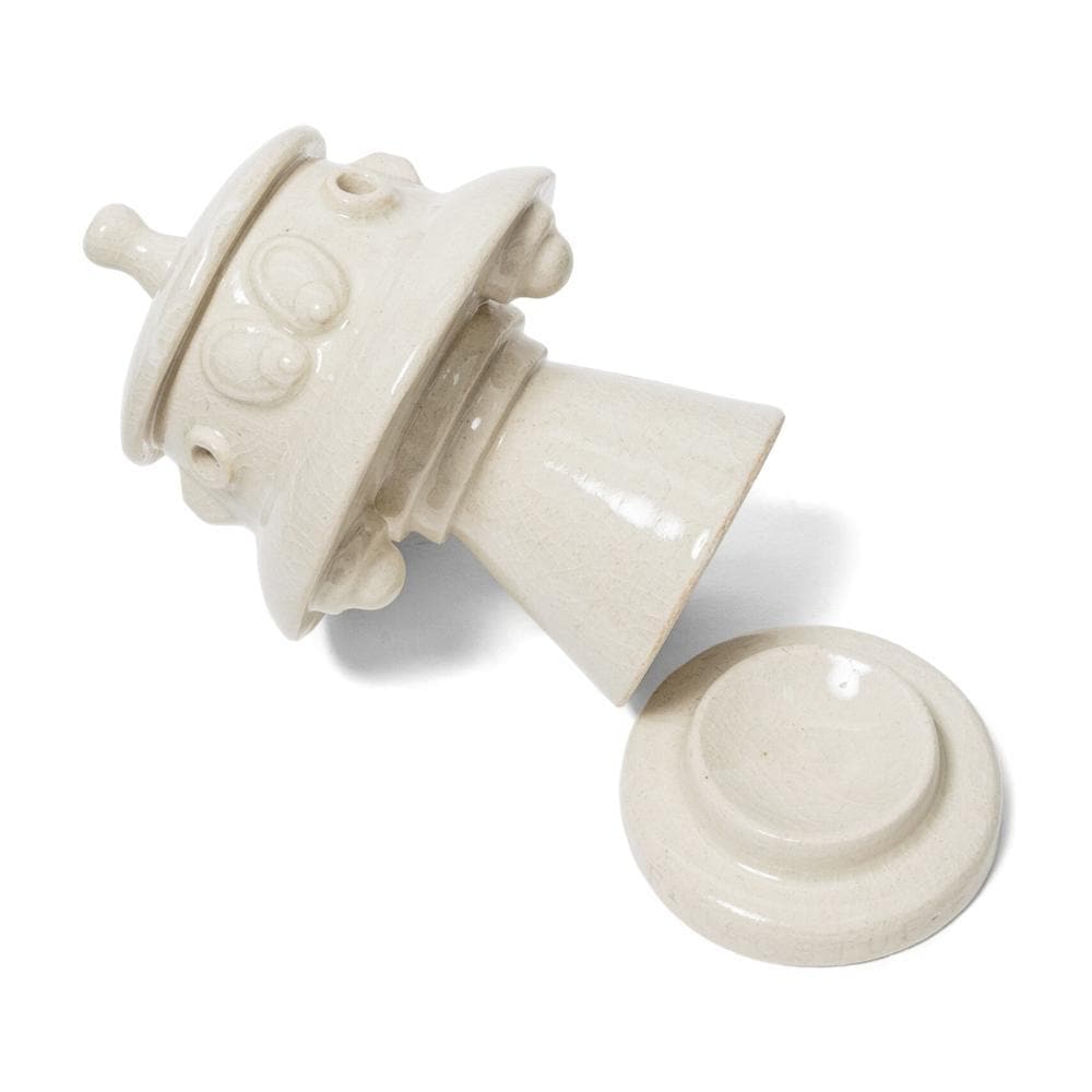 Premium UFO Incense Burner - White Ceramic Aromatherapy Chamber for Meditation, Yoga & Home Decor | Relaxing Essential Oil Diffuser for Zen Spaces