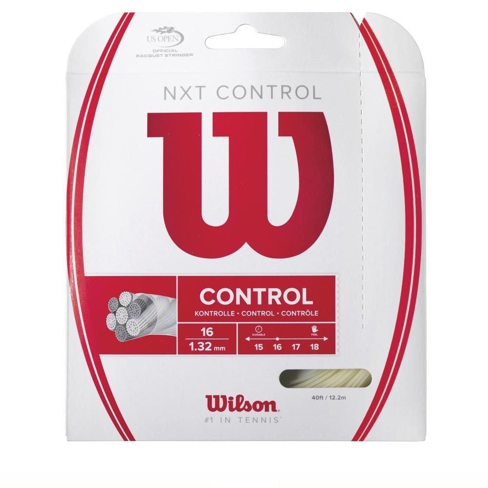 Wilson NXT Control 16G Tennis String - Premium Synthetic Gut for Power & Comfort | Perfect for Competitive Play & Recreational Tennis