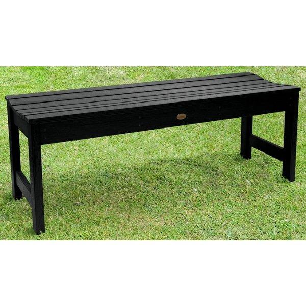 Lehigh Backless Synthetic Wood Picnic Bench - Durable Outdoor Dining Table for Patio, Garden & Park - Perfect for BBQs, Camping & Family Gatherings