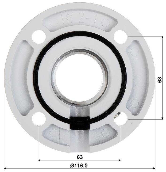 DS 1663ZJ PTZ Dome Camera Mount Bracket 57mm - Secure Ceiling Installation for Surveillance & Security Systems