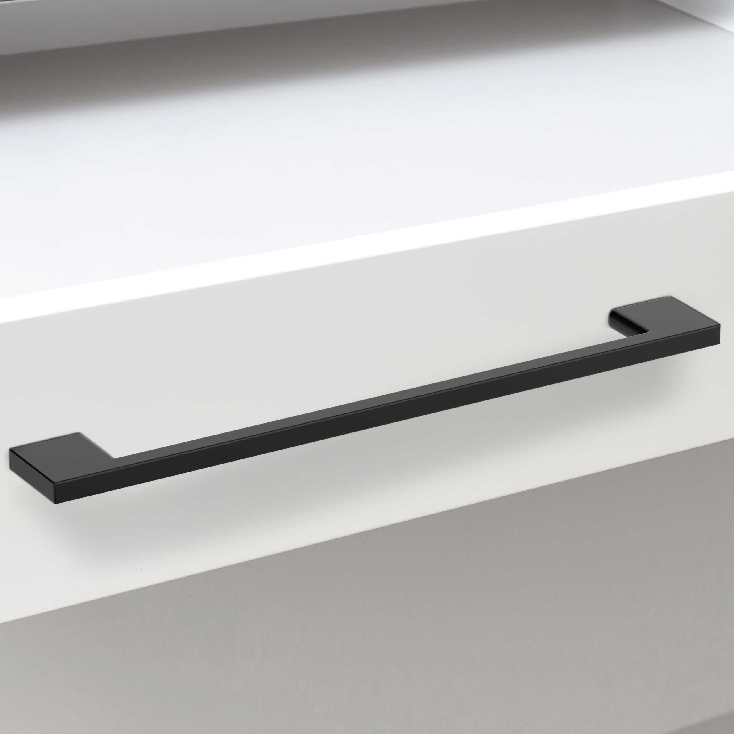 Southern Hills Matte Black Cabinet Pulls 8.75 inch (224mm) - Black Kitchen Cabinet Handles, Dresser Drawer Pulls & Vanity Hardware - Perfect for Modern Kitchens, Bathroom Vanities & Furniture Upgrades