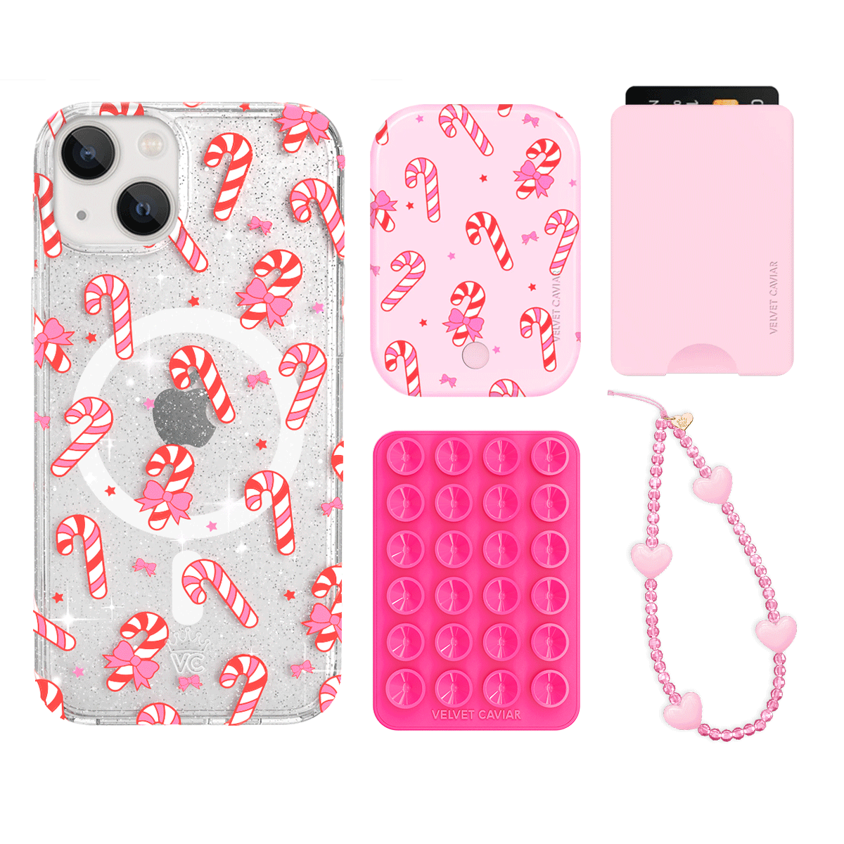 Peppermint Princess iPhone Wallet Case with Card Holder - Slim Protective Cover for iPhone 13/14/15 Pro Max - Perfect for Travel, Shopping & Everyday Use