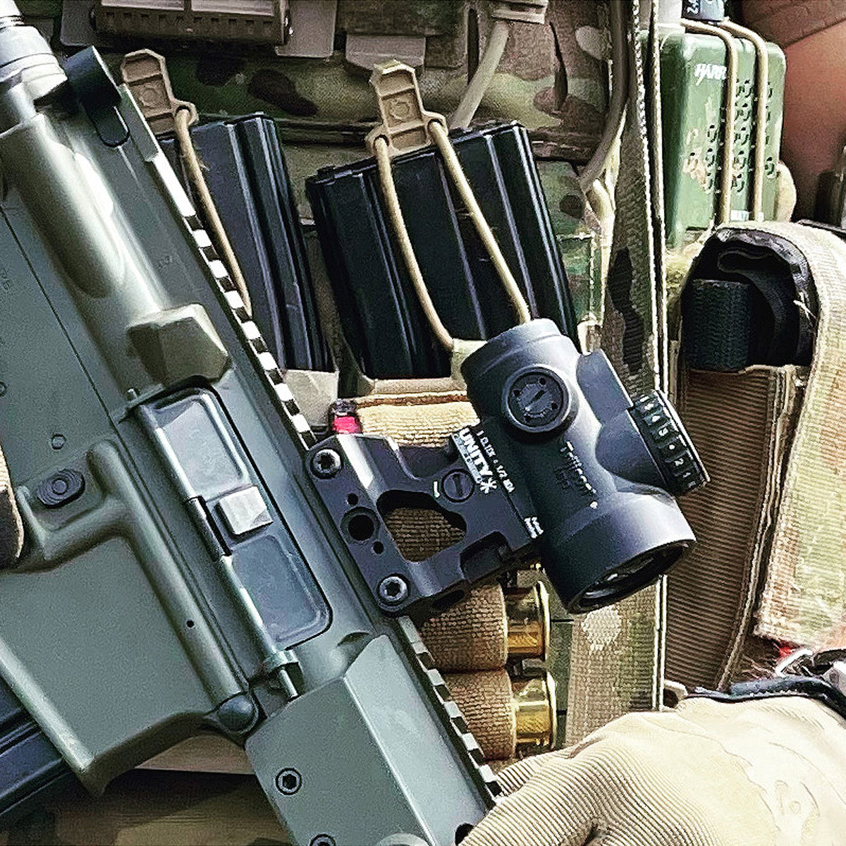 Unity Tactical FAST MRO Optic Mount - High-Quality Rifle Scope Mount for AR-15, AK-47 | Perfect for Tactical Shooting, Hunting & Outdoor Adventures