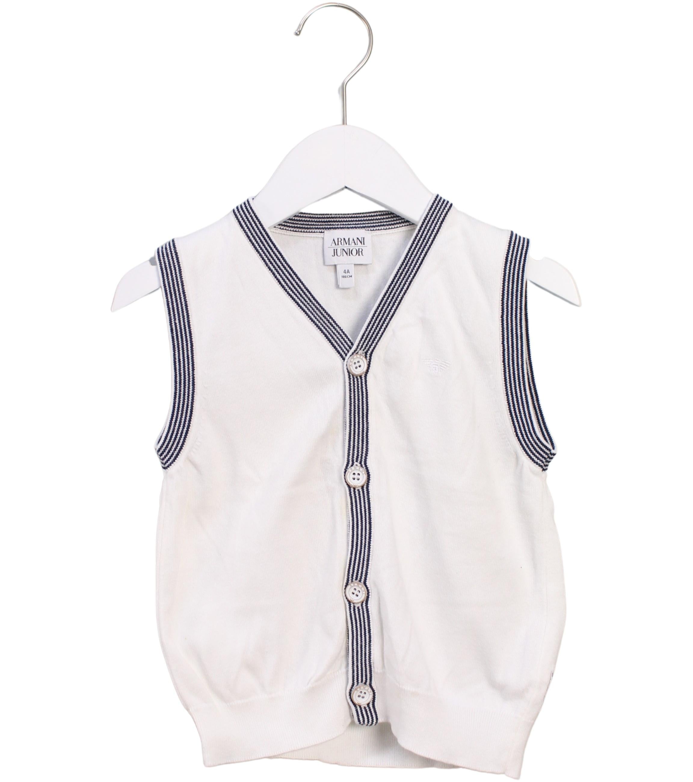 Armani Knit Sweater Vest for Boys 4T - Stylish & Comfortable Winter Layering for Kids