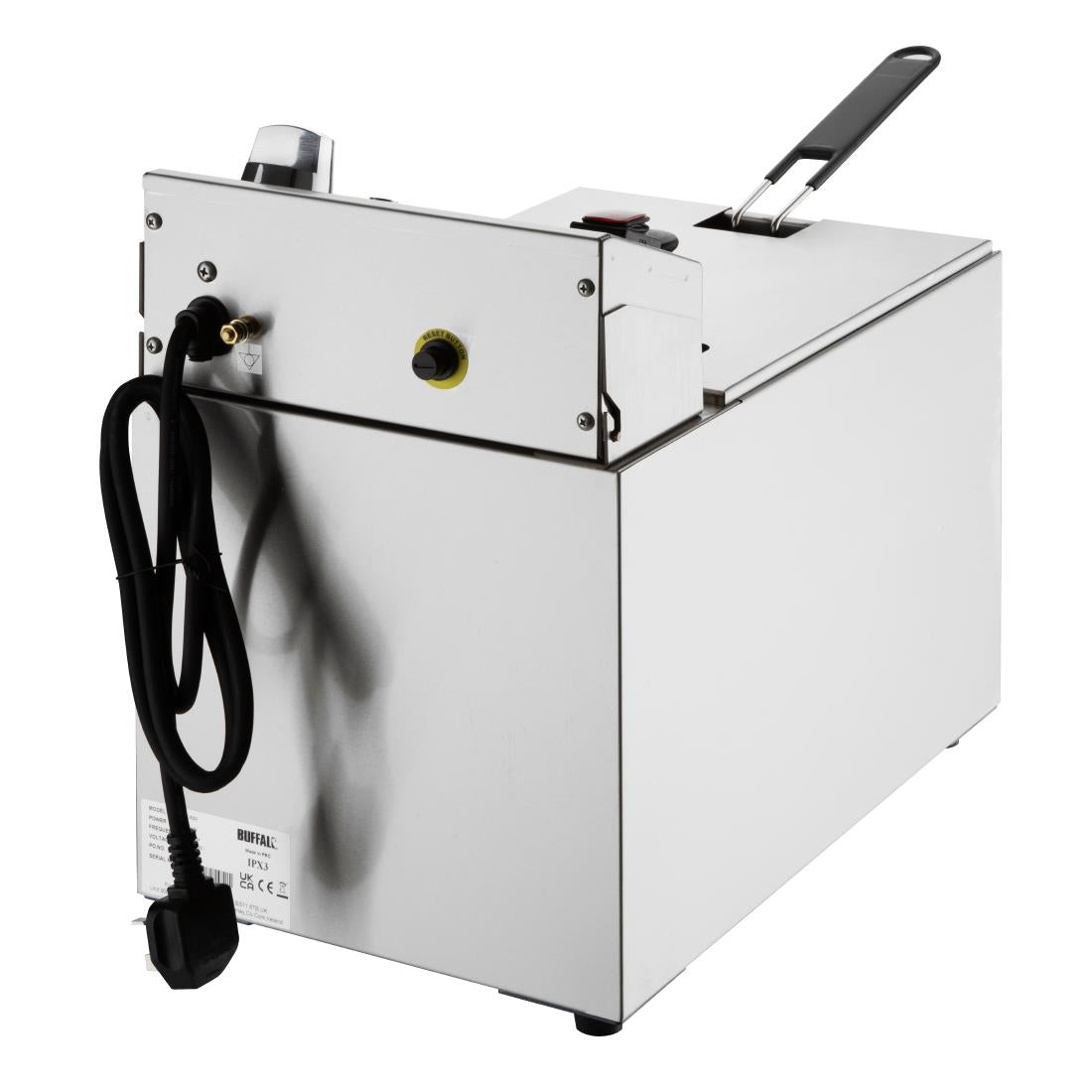 Apuro 8L Single Tank Electric Deep Fryer with Timer - 2.9kW High Power for Home & Commercial Use - Perfect for Frying Chicken, Fish, French Fries & More