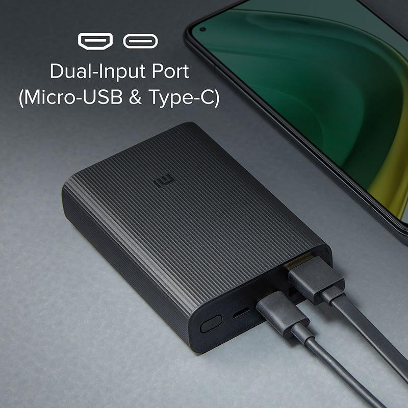 Xiaomi 10000mAh Power Bank 3 Ultra Compact Portable Charger - Fast Charging External Battery Pack for iPhone, Samsung, Android Phones - Perfect for Travel, Camping, and Emergency Power Backup