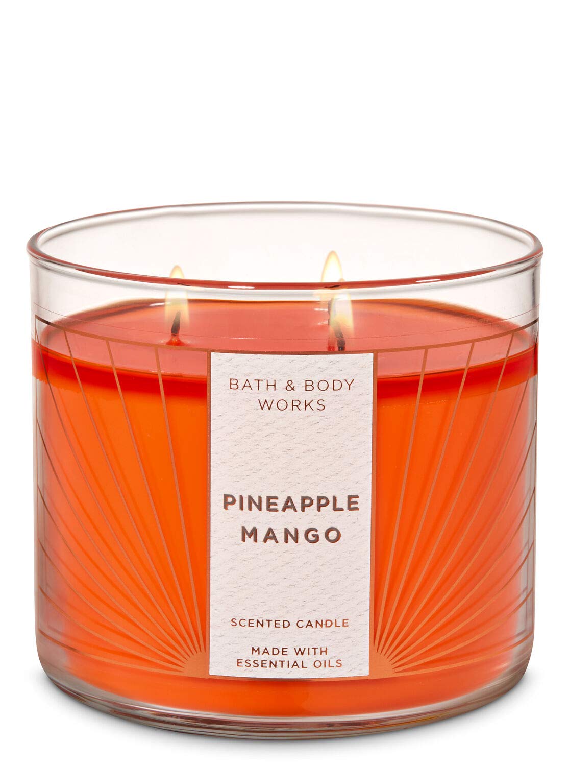 Bath & Body Works 3-Wick Scented Candle - Tropical Pineapple Mango Fragrance | Long-Lasting Home Decor for Living Room, Bedroom & Relaxation
