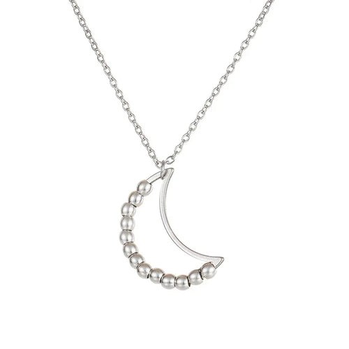 Stainless Steel Anxiety Relief Breathing Necklace for Women - Calming Stress & Anxiety Jewelry - Perfect for Meditation, Yoga, and Daily Wear