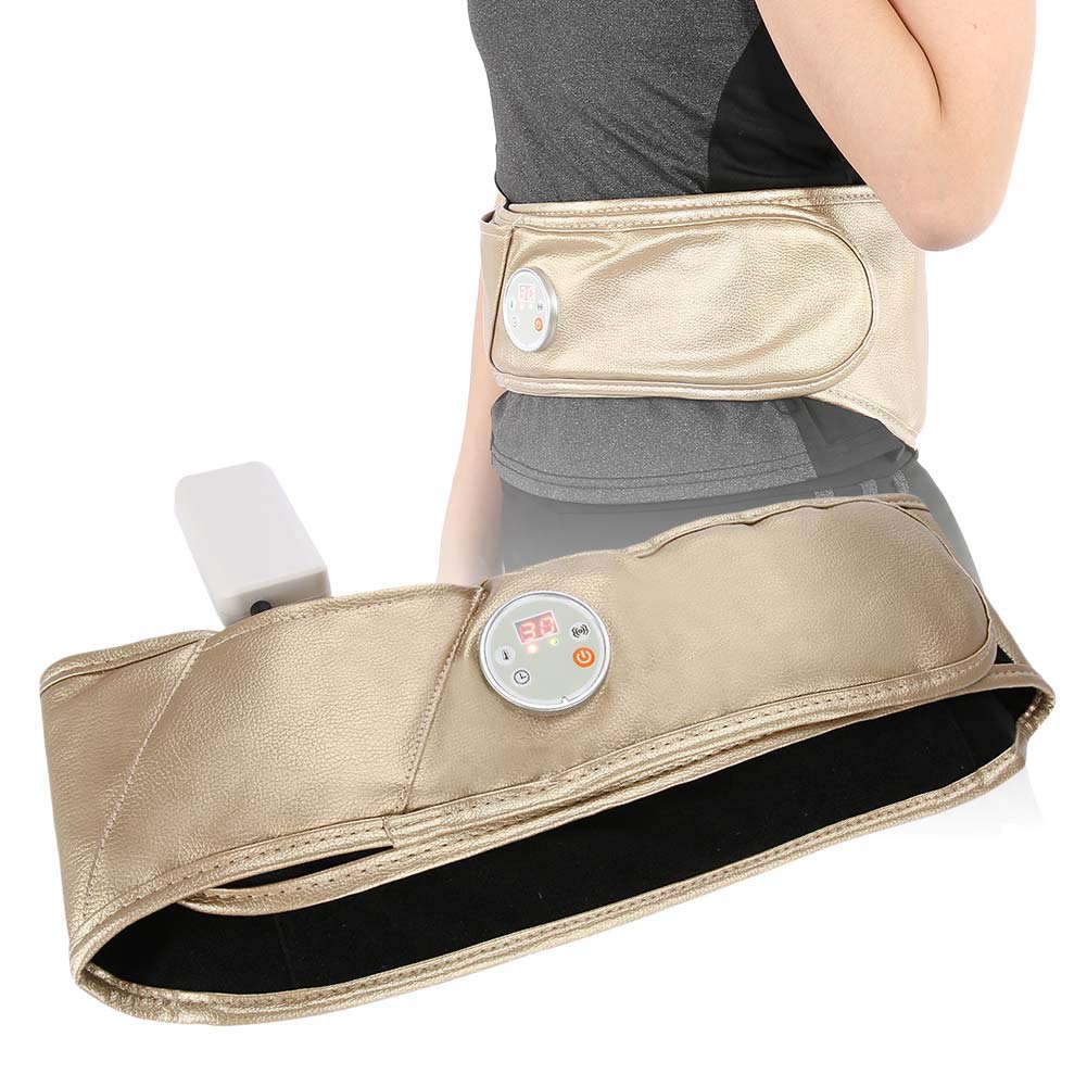 Estink Heating Waist Massager Belt - Rechargeable Battery-Powered Pain Relief for Back & Waist - Perfect for Office, Travel & Home Use