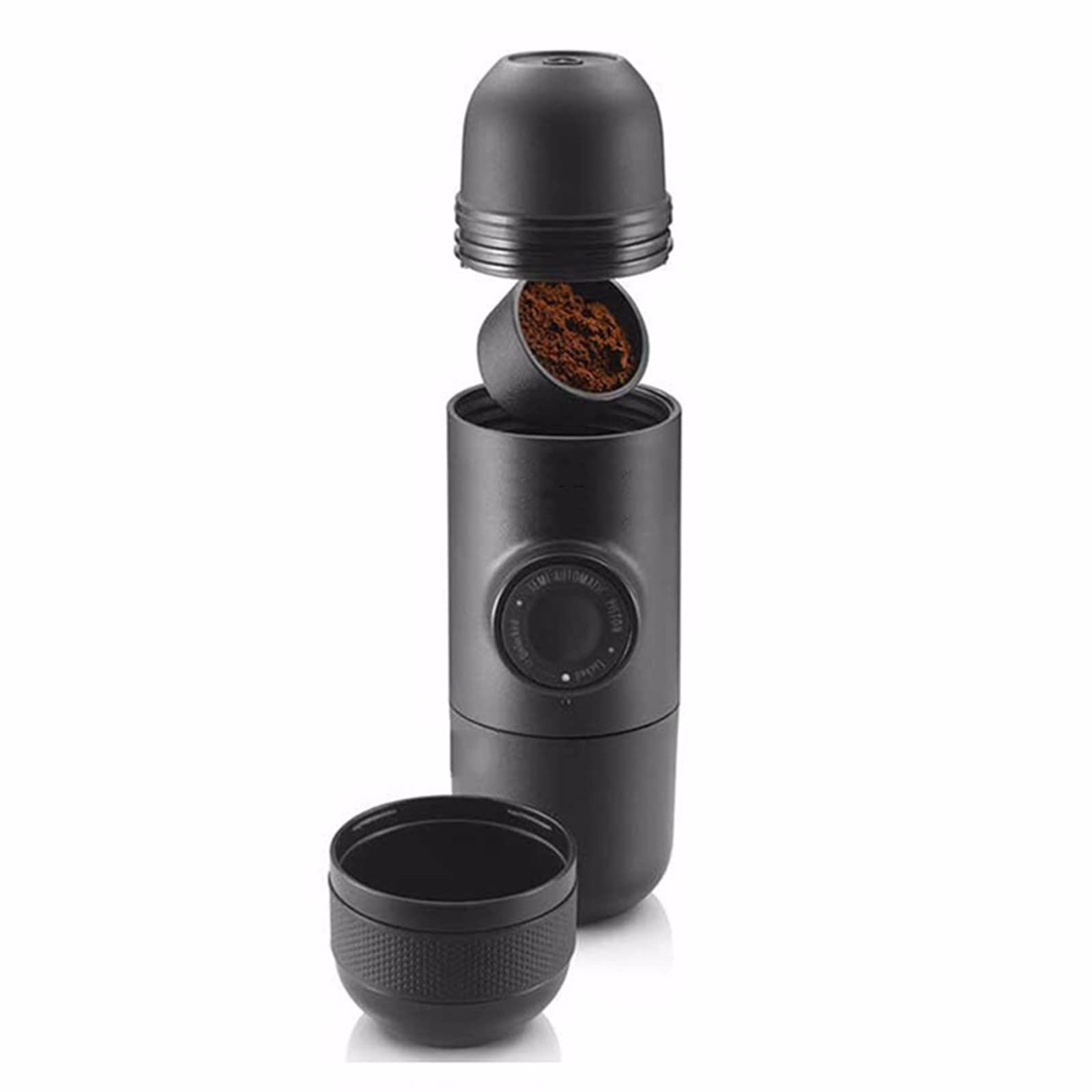 Portable Espresso Machine - Mini Manual Coffee Maker for Travel, Camping, Office & Car | YAMIA1115 Compact Coffee Cup for Fresh Brew Anywhere