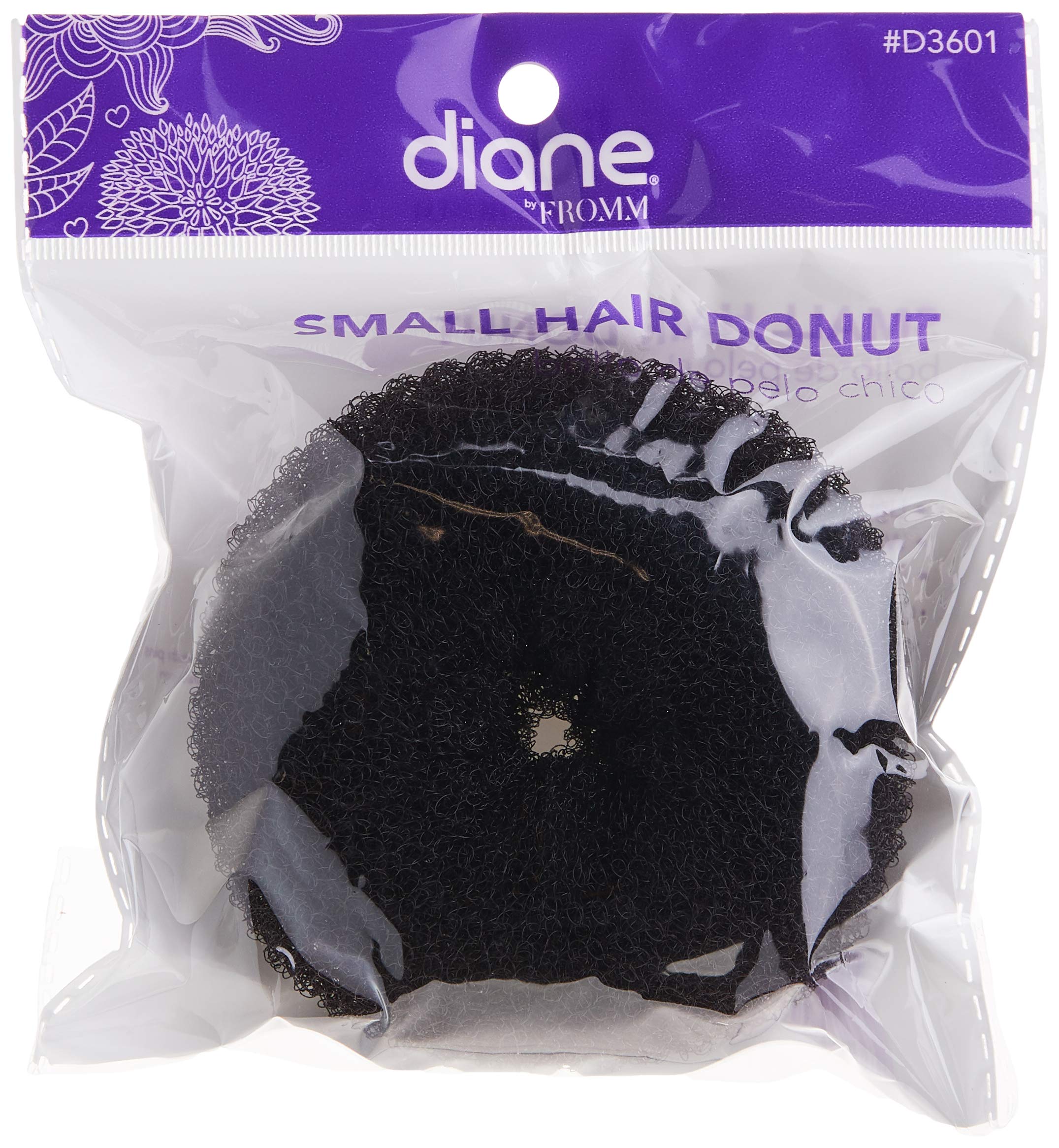 Small Brown Diane Hair Donut Bun Maker for Women - Perfect for Updos, Ponytails & Messy Buns - Hair Accessories for Styling & Volume (Brown, Small)