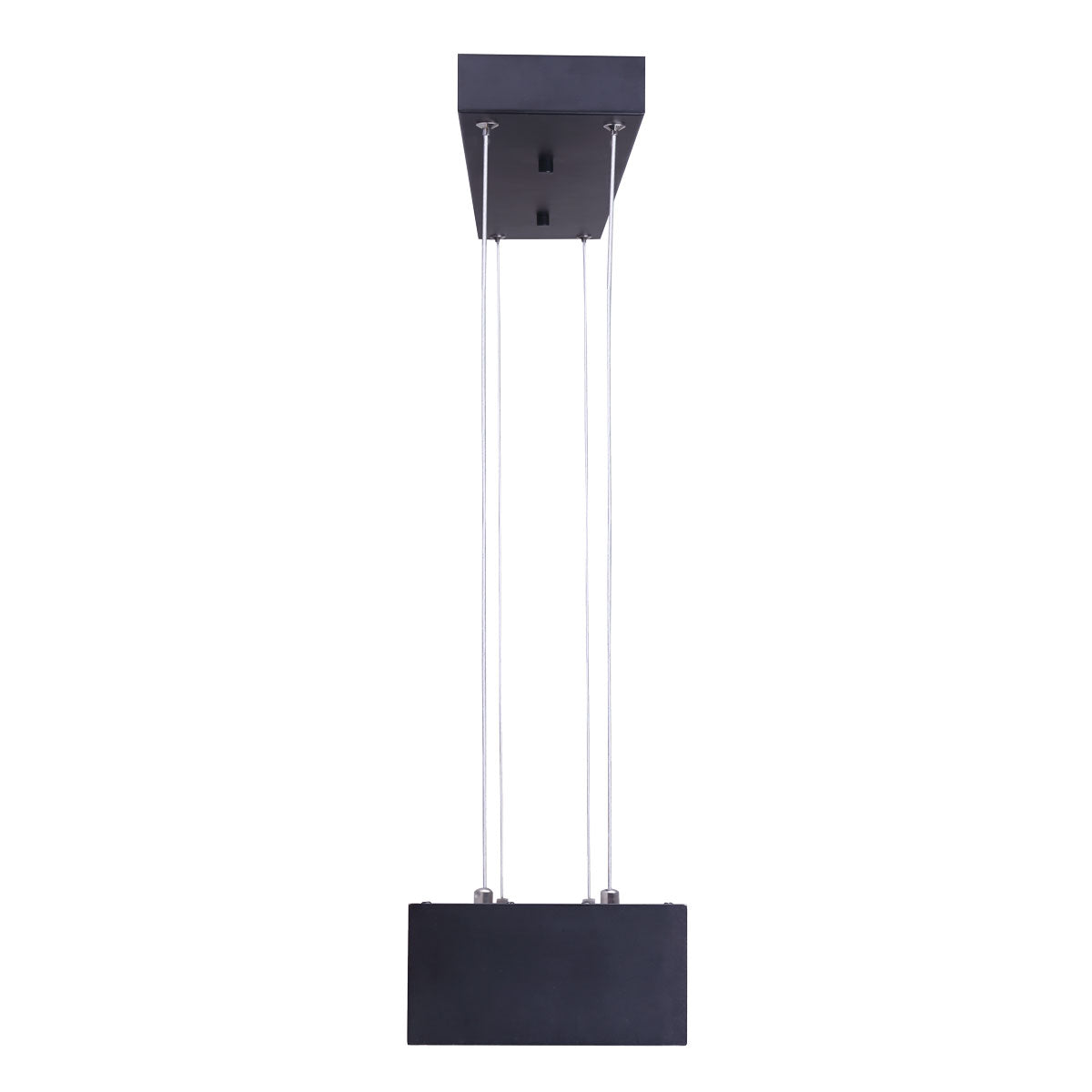 Canarm JACO 6-Light LED Matte Black Chandelier - Modern Farmhouse Ceiling Light Fixture for Dining Room, Living Room & Bedroom