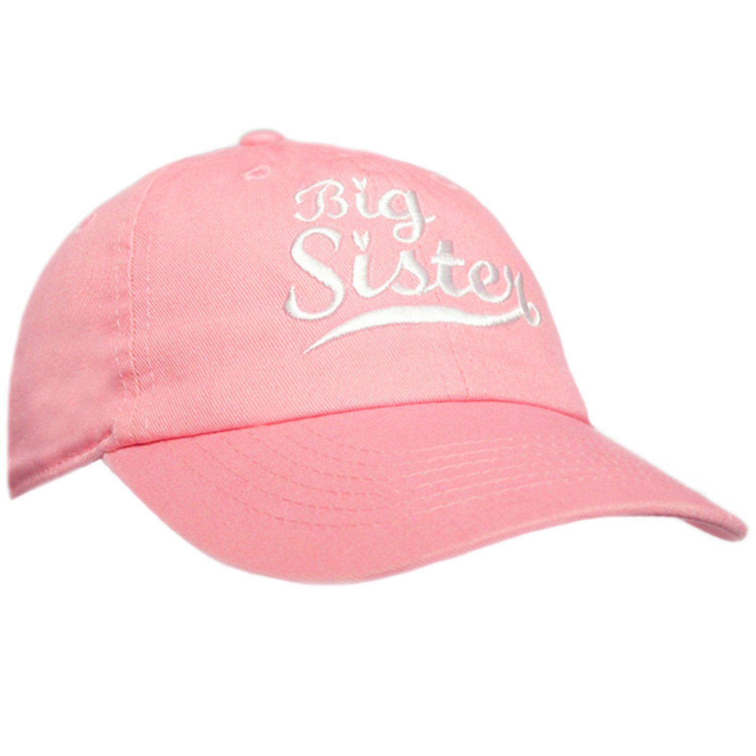 Big Sister Hat for Toddler Girls - Embroidered & Adorable Baby Sister Gift - Perfect for Newborn Announcements & Sibling Photos