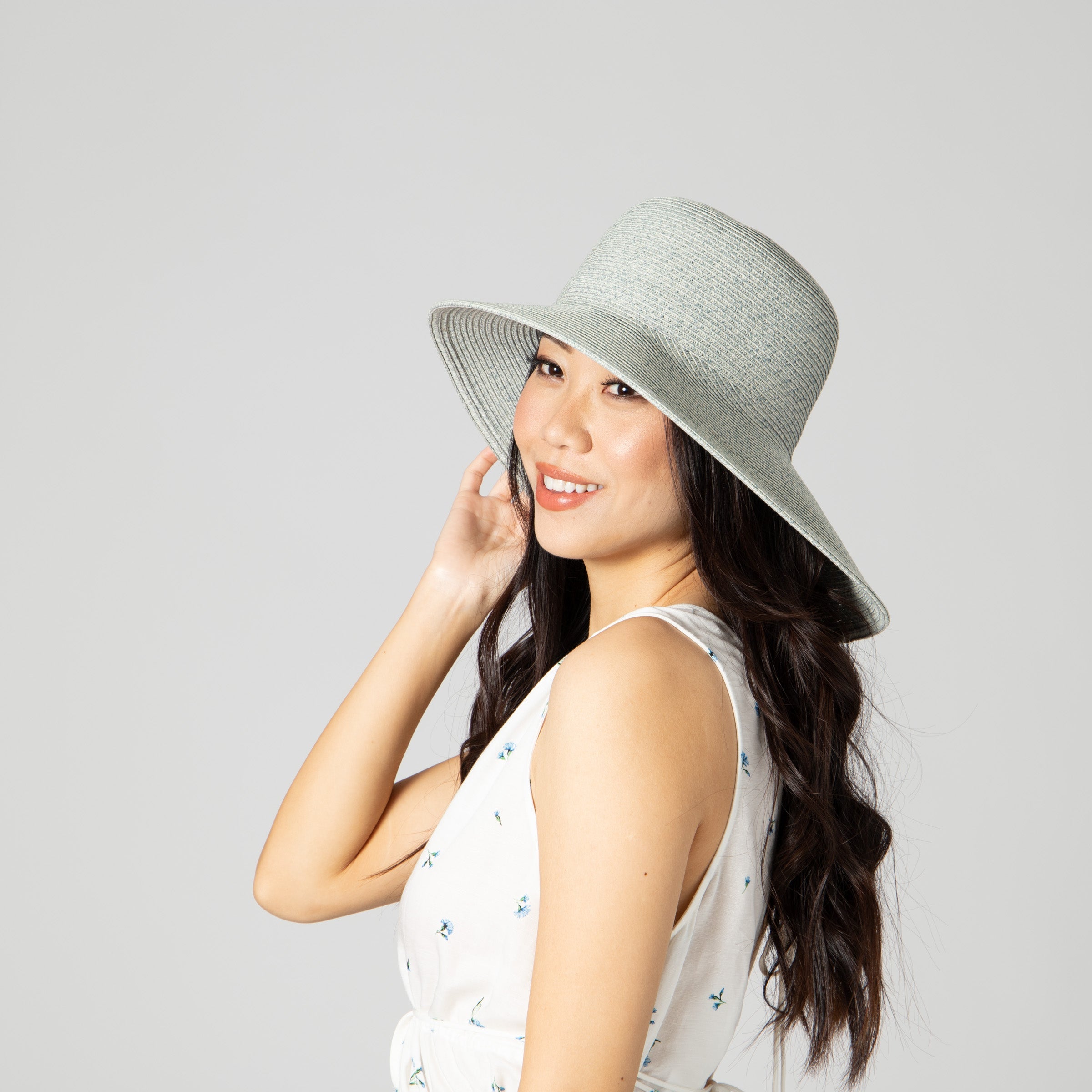 Stylish Asymmetrical Women's Sun Hat with Wide Brim - UV Protection for Beach, Gardening & Outdoor Activities