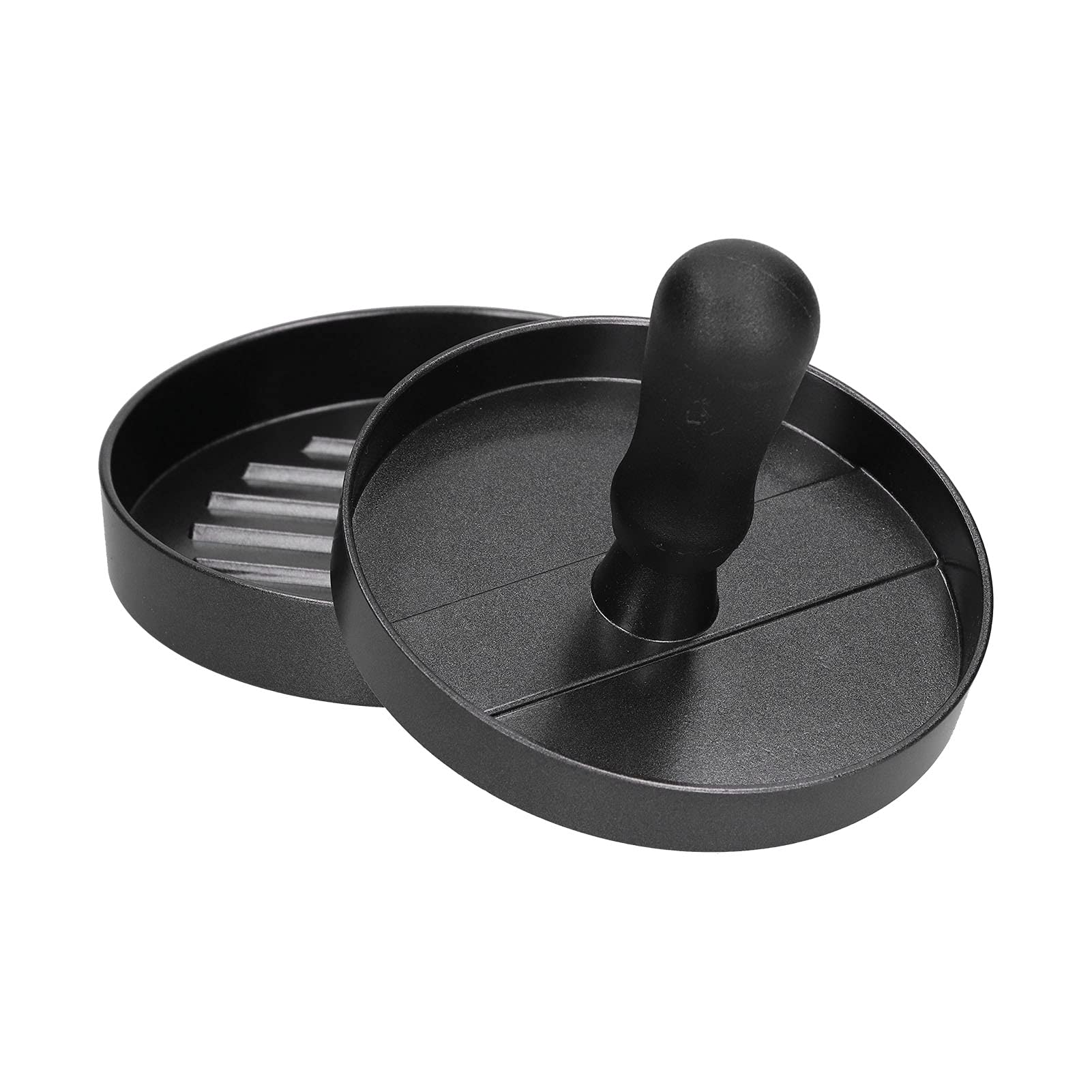 Non-Stick Aluminum Hamburger Press - Round Patty Maker for BBQ, Grilling & Cooking - Food Grade Meat Press for Perfect Burgers & Sandwiches