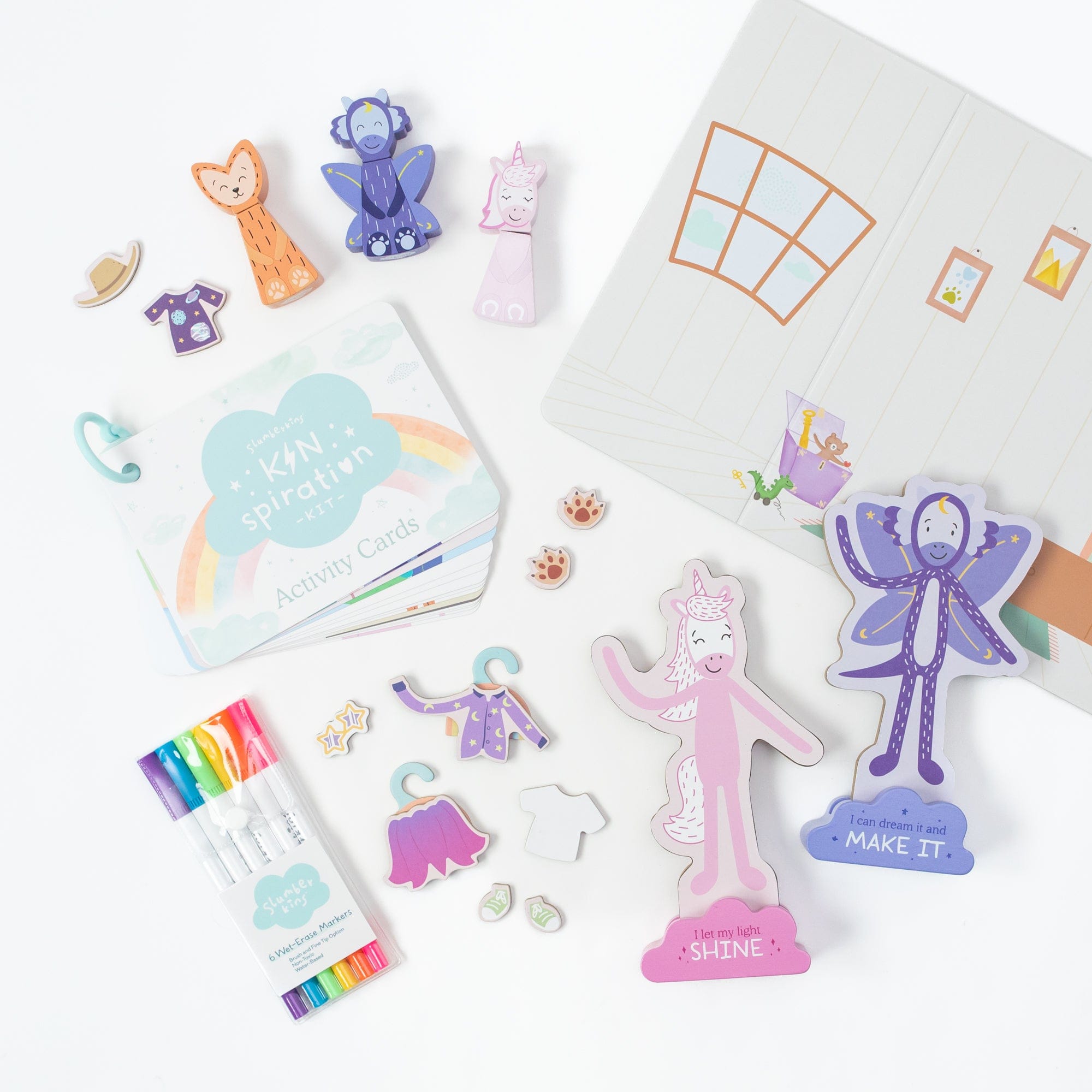 Kinspiration Kit: Unicorn & Dragon Toys for Kids - Creative Play, Imaginative Learning - Perfect for Pretend Play, Storytelling & Sensory Development