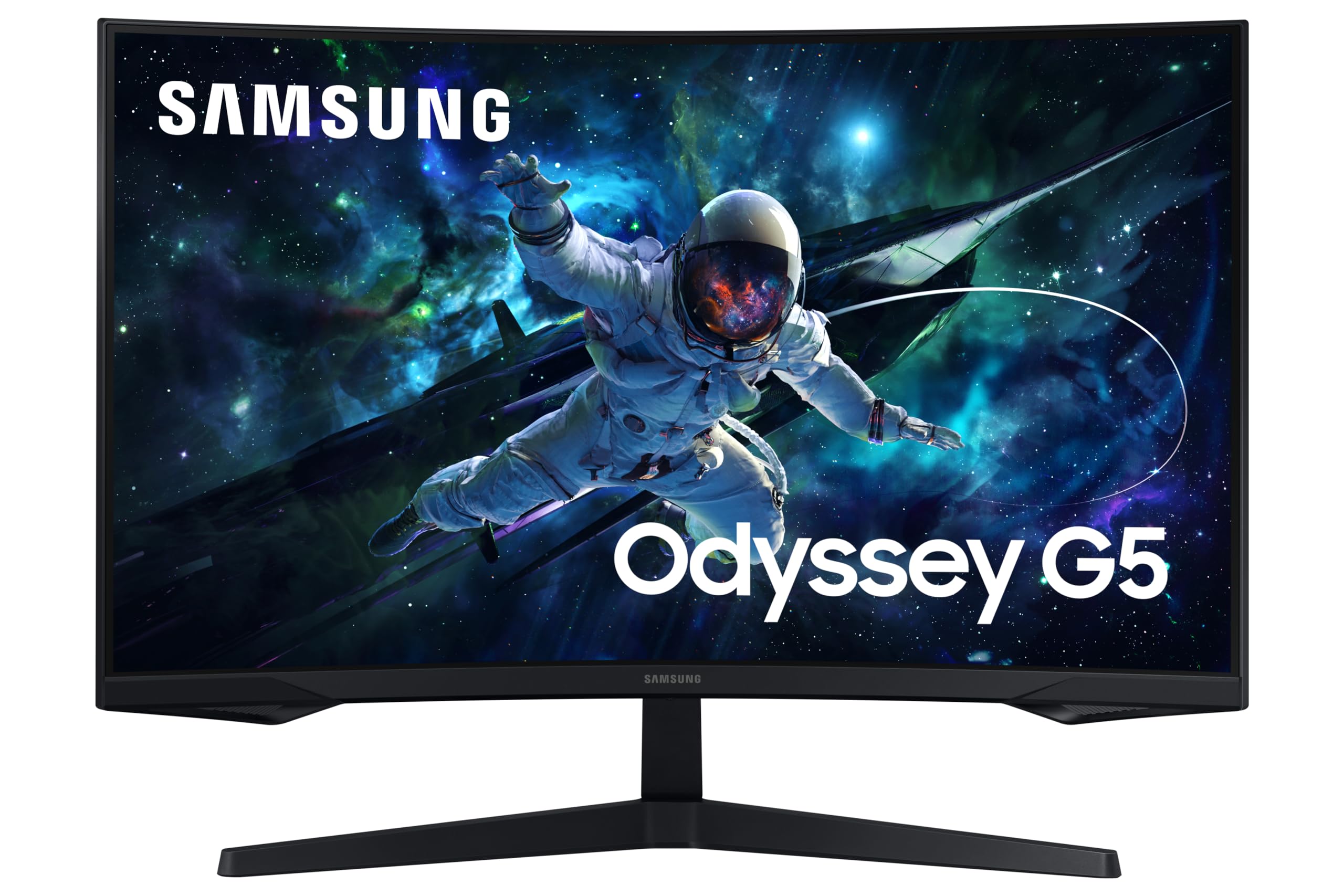 Samsung Odyssey G55C 32-inch 165Hz Curved Gaming Monitor - QHD 2560x1440, 1ms Response, FreeSync Premium - Perfect for Esports, FPS & Immersive Gaming Experience
