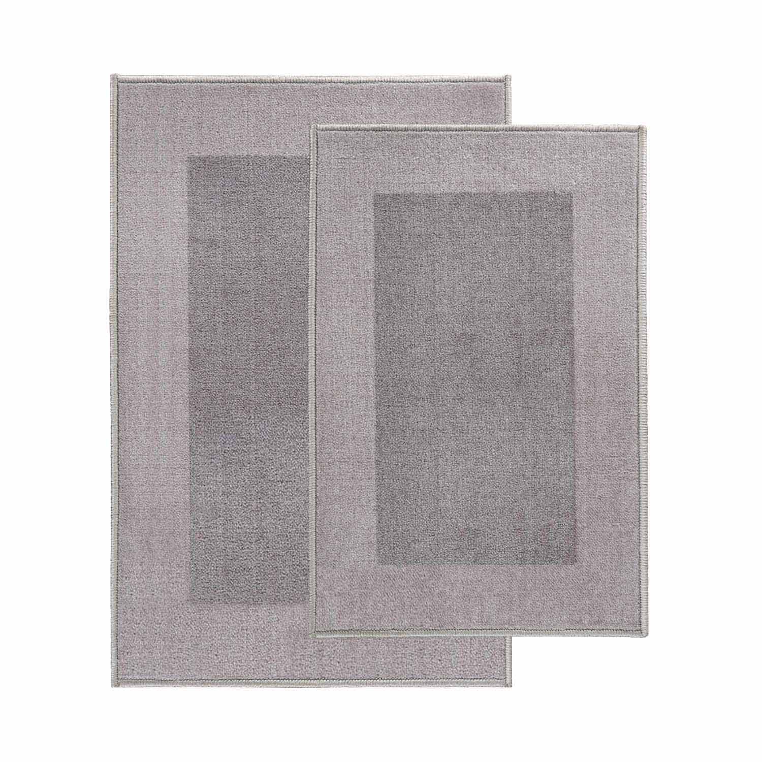 Non-Slip Machine Washable Bath Mat Set - Soft Absorbent Bathroom Rug for Shower, Tub & Floor - Home Decor & Safety (Rome Style) - Perfect for Bathrooms, Laundry Rooms & Spa Areas