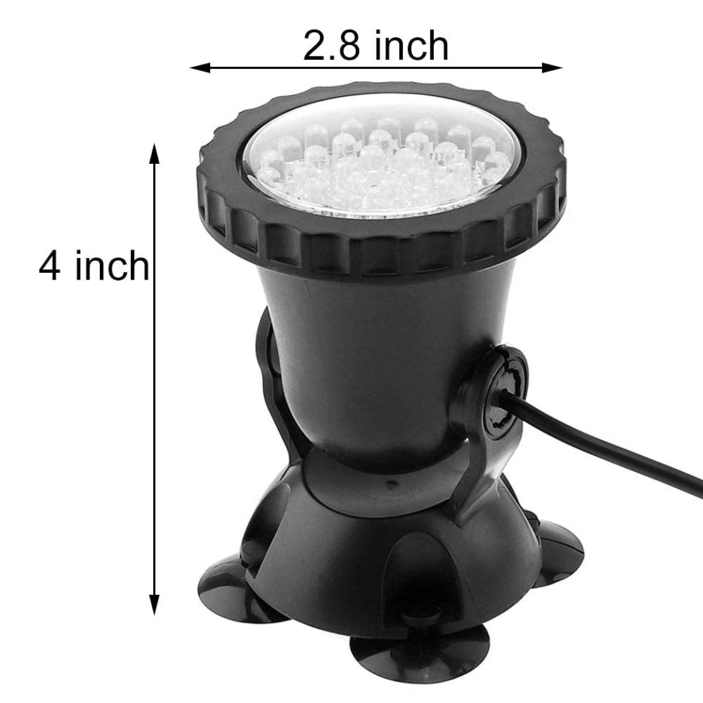 iMeshbean 12-LED Submersible Pond Lights for Pools, Fountains & Waterfalls - 4/6 Pack Underwater LED Lights with Color Lens & Remote Control - Perfect for Garden, Backyard, and Landscape Lighting