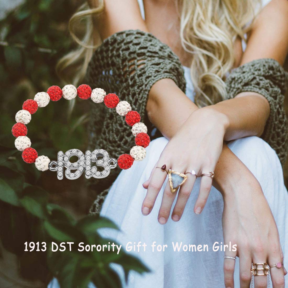 Elegant Pearl & Crystal Bracelet for Women & Girls - Perfect for Sorority Gifts, Parties & Special Occasions