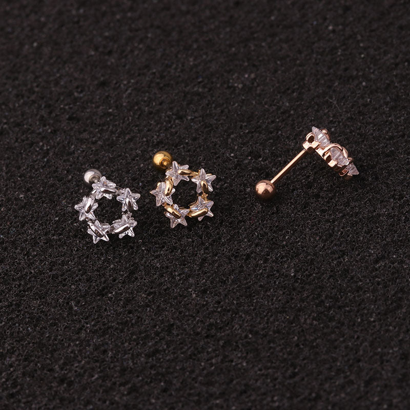 20G Surgical Steel Bunny Stud Helix Earrings for Cartilage Piercing | Hypoallergenic Body Jewelry for Women & Men | Perfect for Everyday Wear, Parties & Gifts