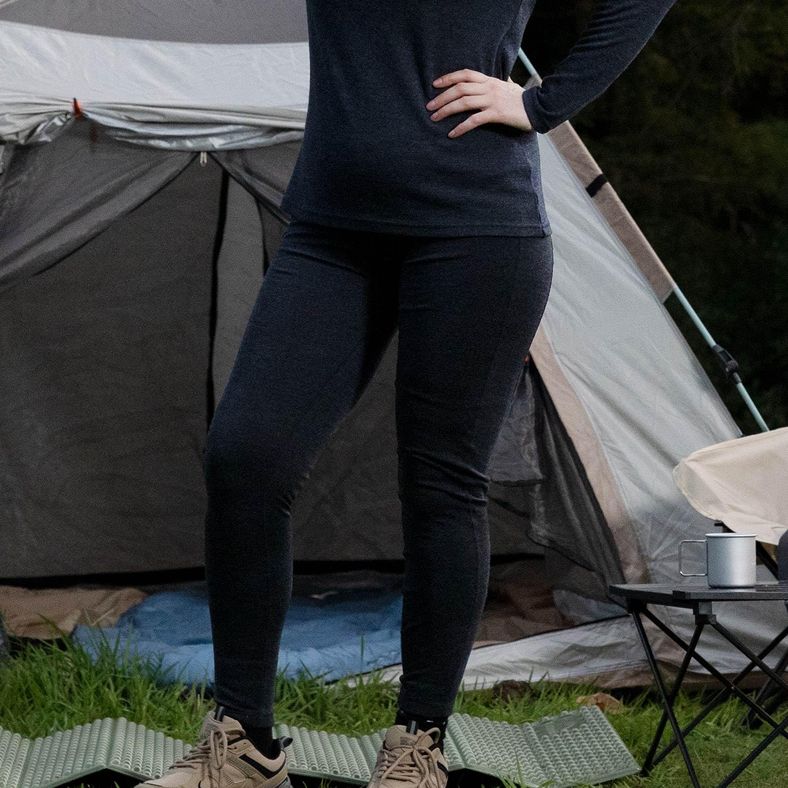 Merino Protect 100% Merino Wool Women's Thermal Leggings - Soft Base Layer Pants for Hiking, Skiing & Winter Sports | Warm Long Underwear for Cold Weather Activities