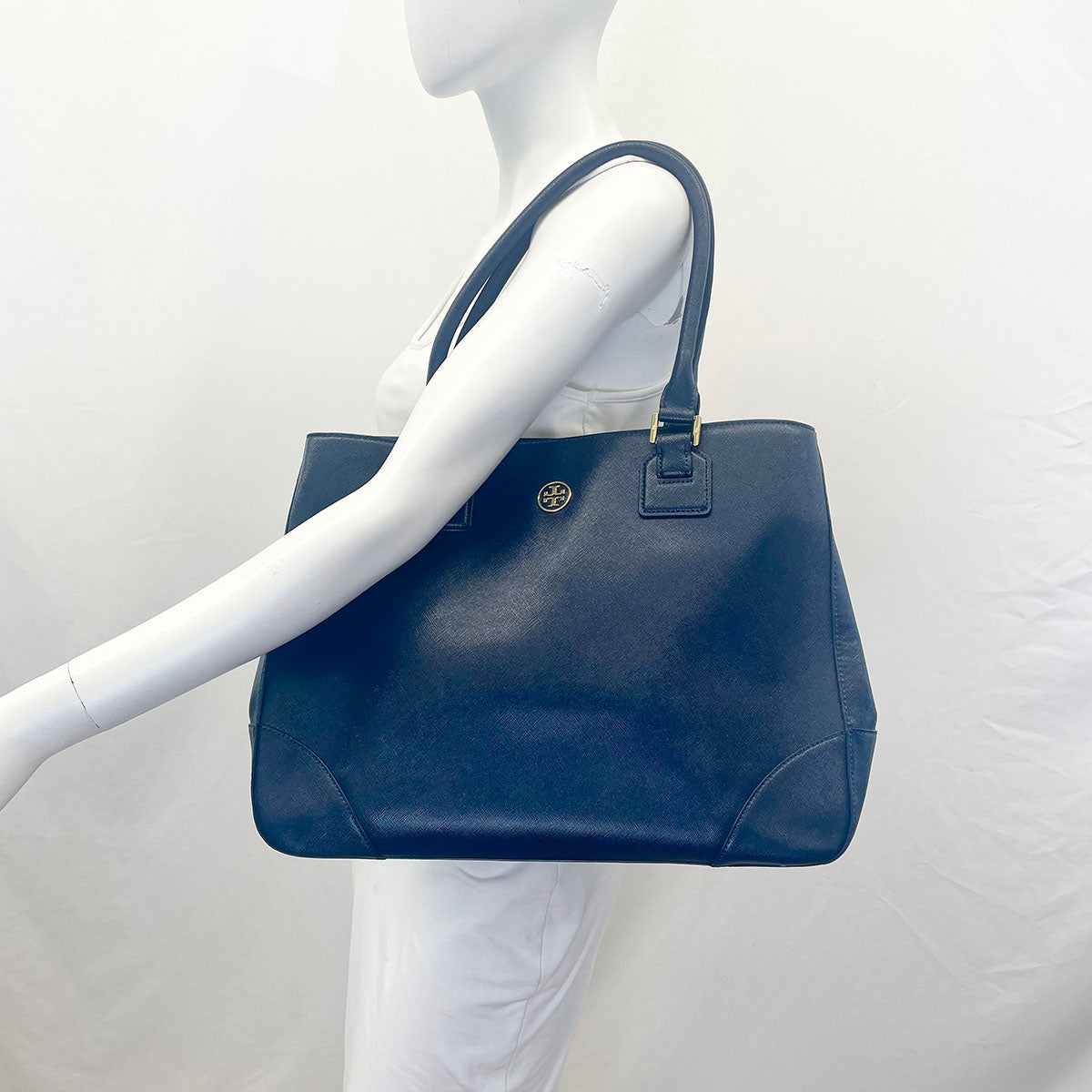 Tory Burch Leather Tote Bag for Women - Stylish Designer Handbag for Work, Travel & Everyday Use