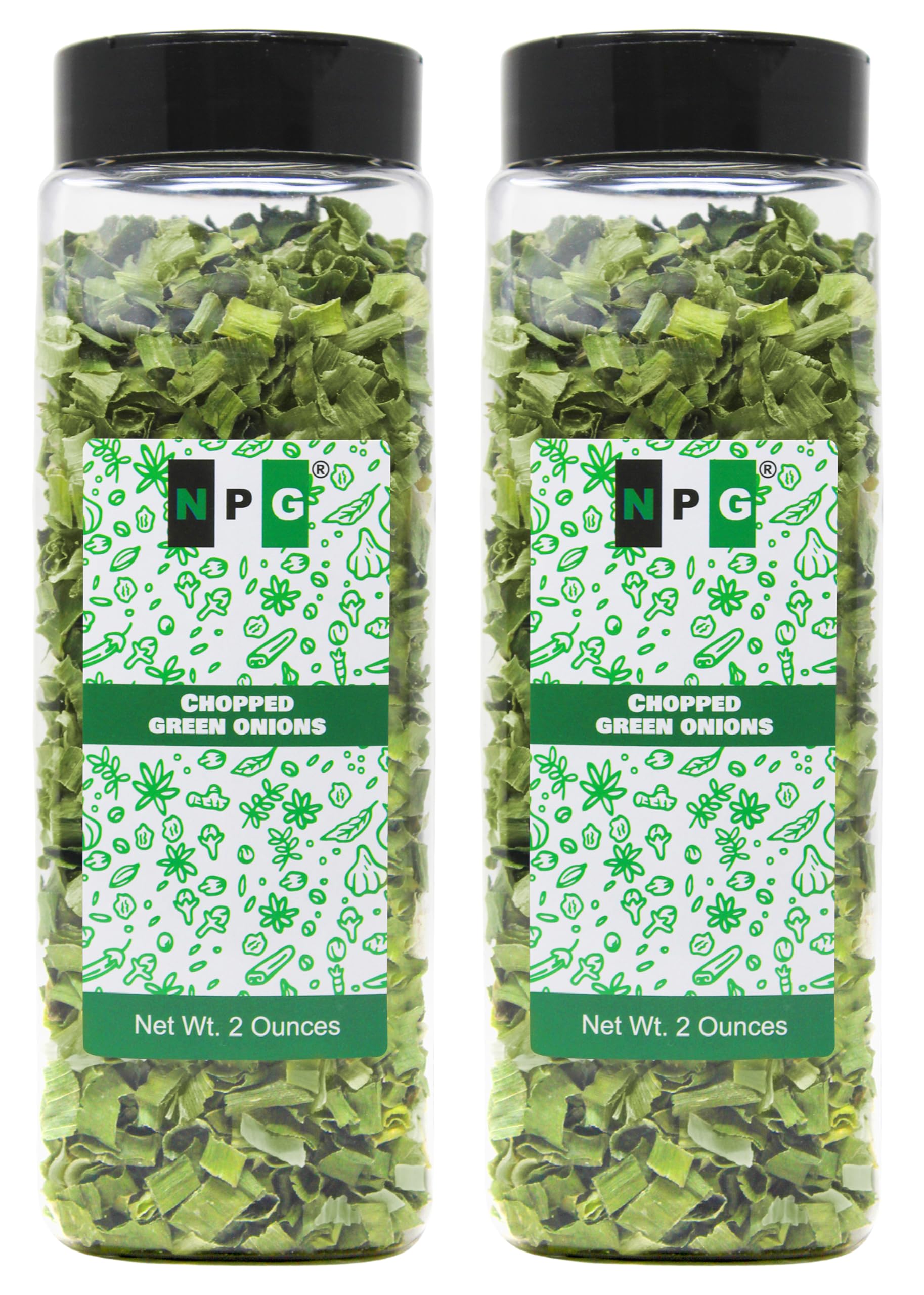 Premium Freeze Dried Chopped Green Onions 2 Oz (Pack of 2) | All Natural, Non-GMO, Gluten-Free | Dried Scallions for Cooking, Salads, Garnish | Perfect for Soups, Stir-Fries, Baked Potatoes & Meal Prep