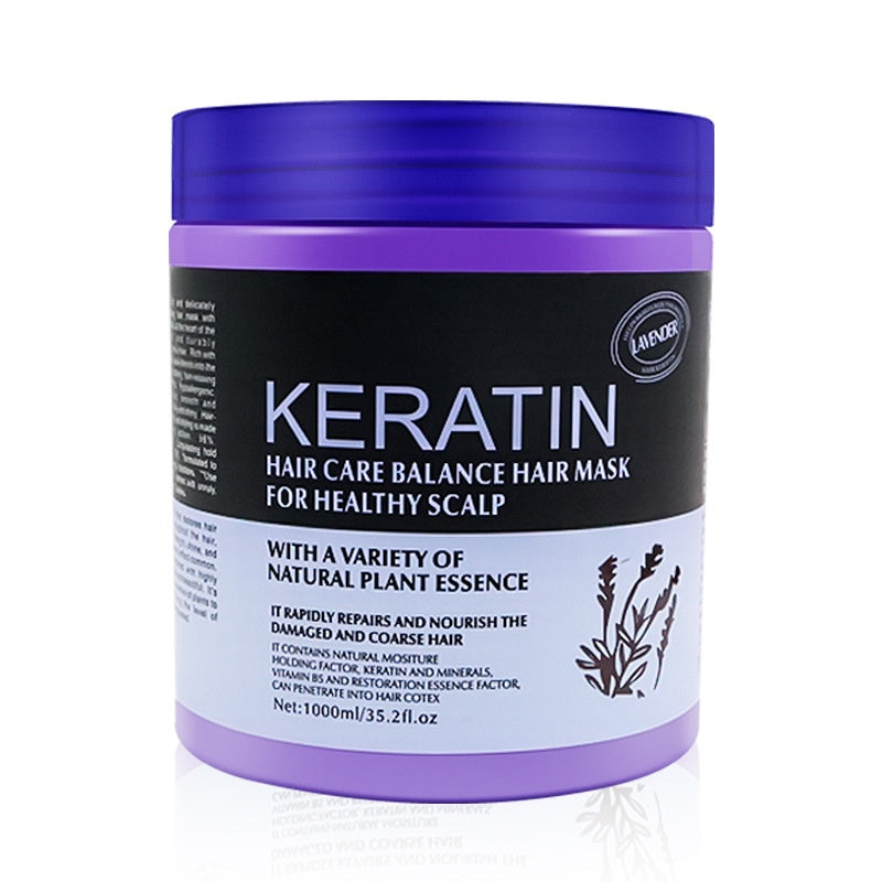 Lavender Hair Mask for Damaged Hair - Deep Conditioning Treatment with Natural Nutrients for Soft, Smooth & Healthy Hair - Perfect for Dry, Frizzy & Color-Treated Hair at Home or Salon