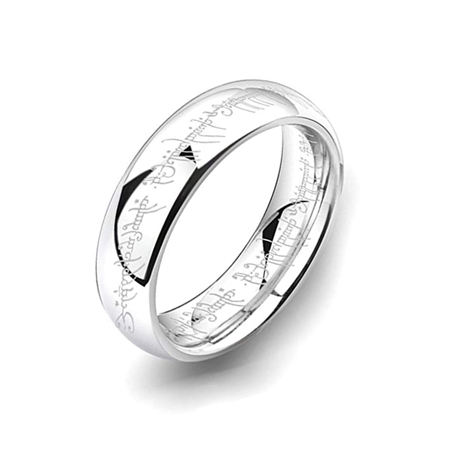 Lord of The Rings One Ring - Stainless Steel Power Ring for Men & Women | LOTR Hobbit Jewelry | Perfect for Cosplay, Gifts & Collectibles