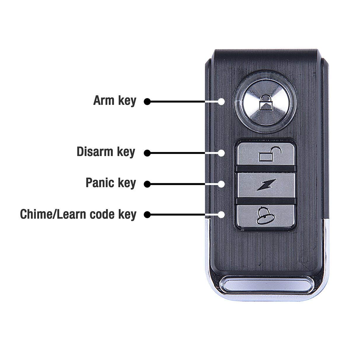 113dB Loud Bike Alarm with Remote - Vibration Sensing Anti-Theft Bicycle Alarm System for Electric Bikes, Motorcycles, Tricycles & Mobility Scooters - Perfect for Urban Commuting & Outdoor Cycling Security