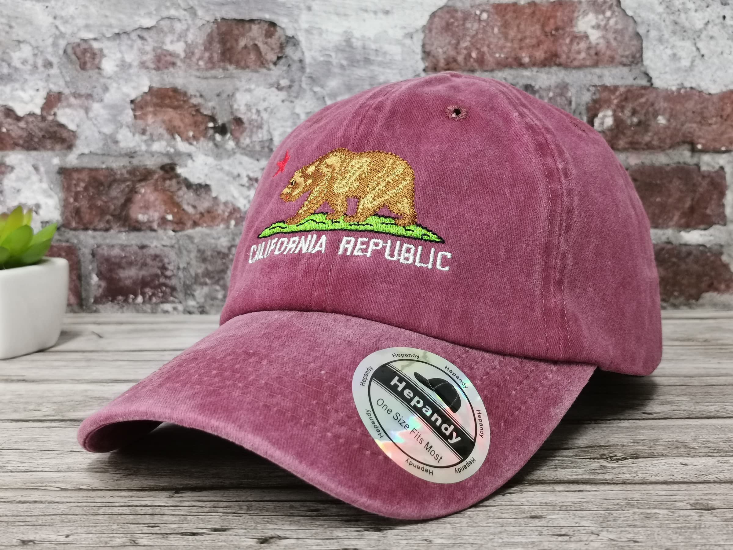 California Bear Embroidered Hats for Outdoor Adventures