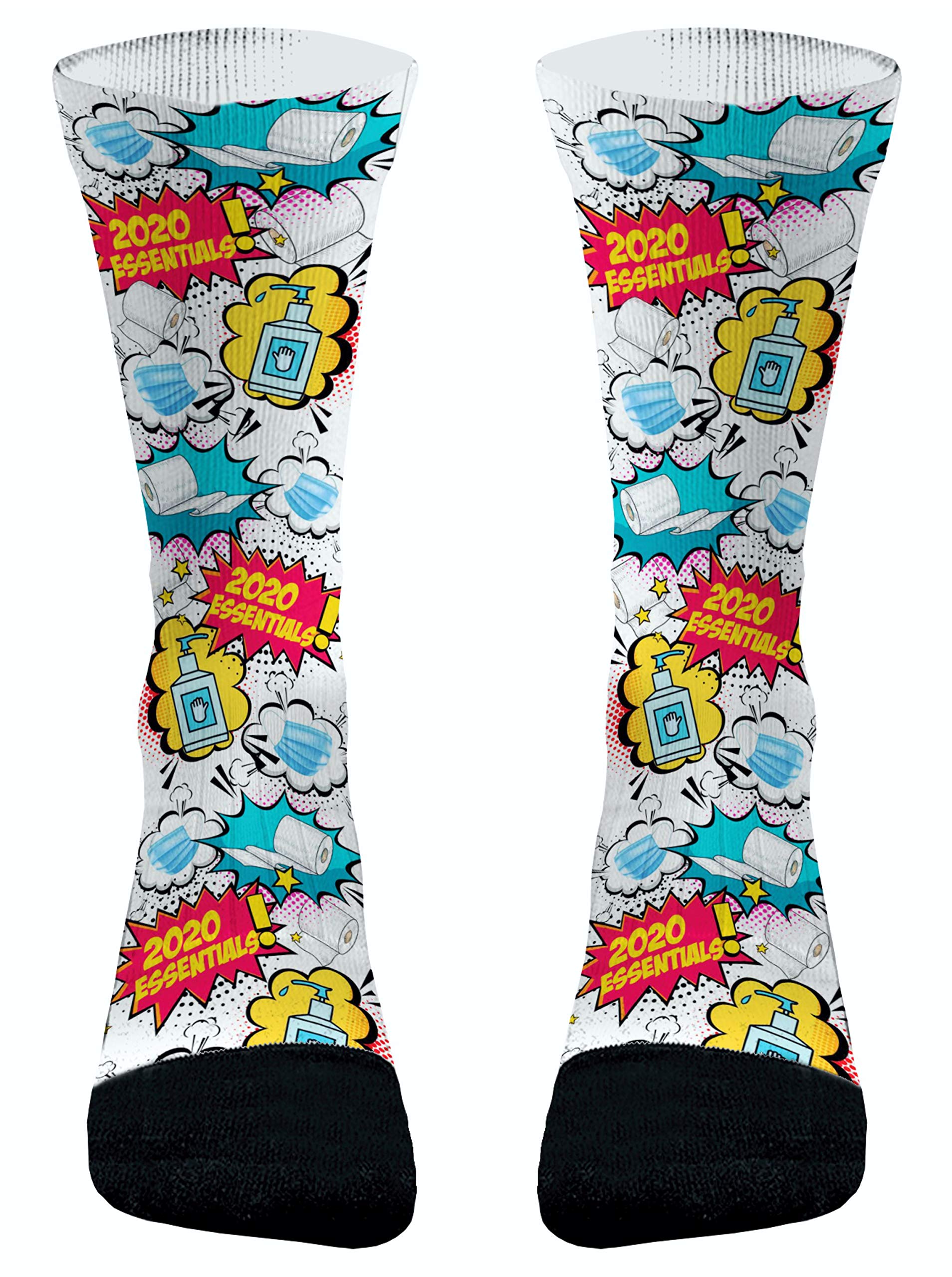 Funny Toilet Paper Roll Socks for Men & Women - Novelty Gag Gift for Christmas, Parties & Costumes - Comfortable & Unique Humor Socks for Everyday Wear