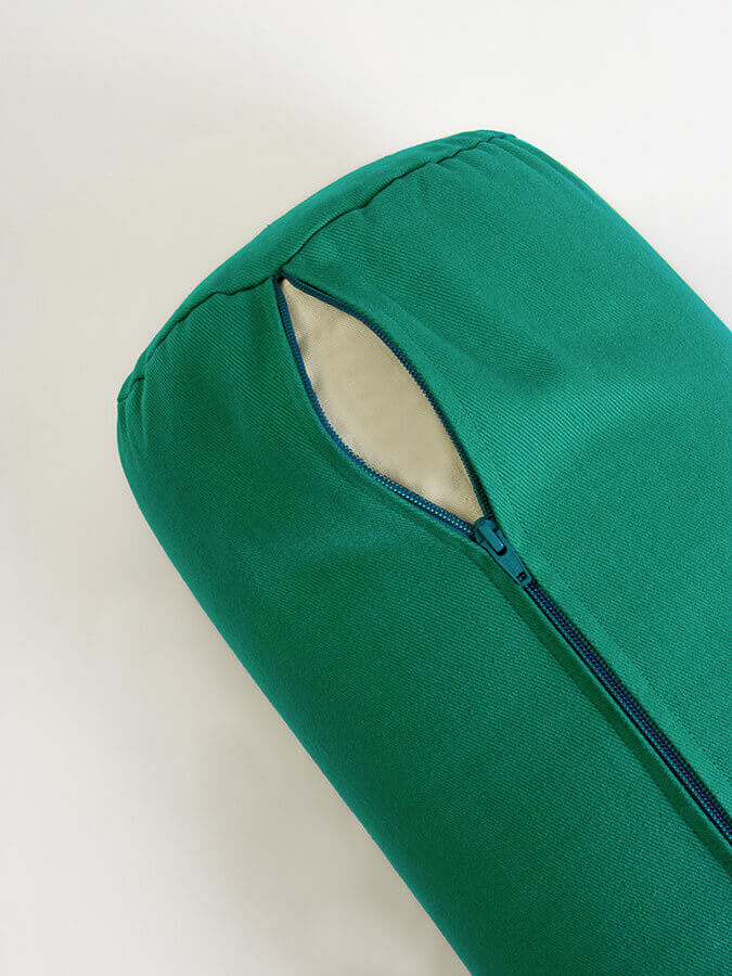 Organic Cotton Buckwheat Meditation Bolster Cushion for Yoga & Zen Relaxation - Perfect for Yoga Studios, Home Meditation & Stress Relief