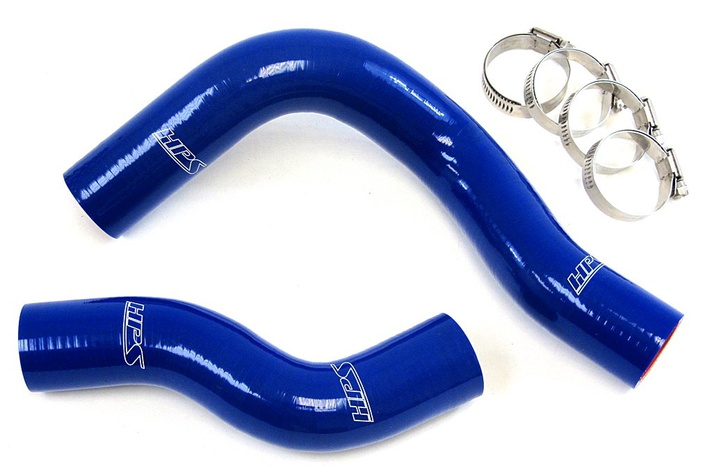 HPS 57-1270-BLUE-2 Blue Silicone Radiator Coolant Hose Kit - High Performance Cooling Solution for Cars, Trucks & SUVs - Perfect for Engine Upgrades & Radiator Replacements