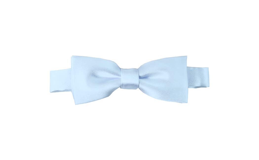 Kids Solid Color Pre-Tied Bow Tie - Adjustable Neckband for Boys & Girls - Perfect for Weddings, School Photos & Formal Events