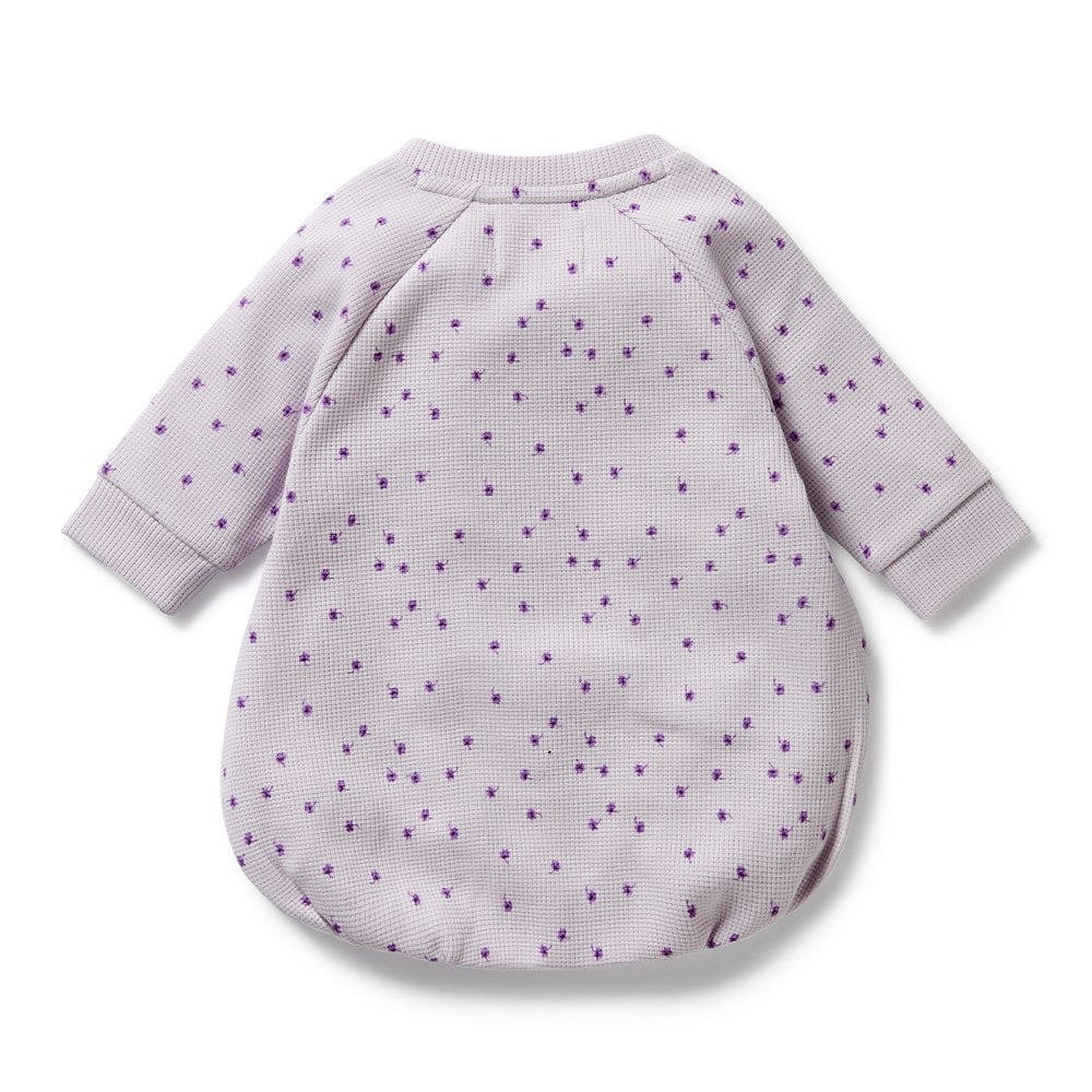Lulu Daisy Organic Cotton Waffle-Knit Baby Bodysuit - Soft & Breathable Onesie for Newborns & Infants - Perfect for Playtime, Sleepwear & Everyday Comfort