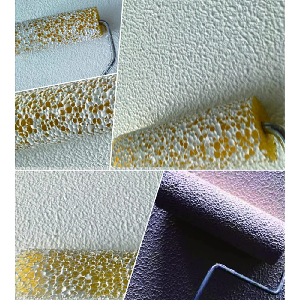8.3 Inch Paint Roller with Medium Flower Pattern - Professional Sponge Roller Brush for Wall Painting, DIY Home Decor, Interior Design & Art Projects | Perfect for Household Walls, Creative Decoration & Smooth Finish Painting