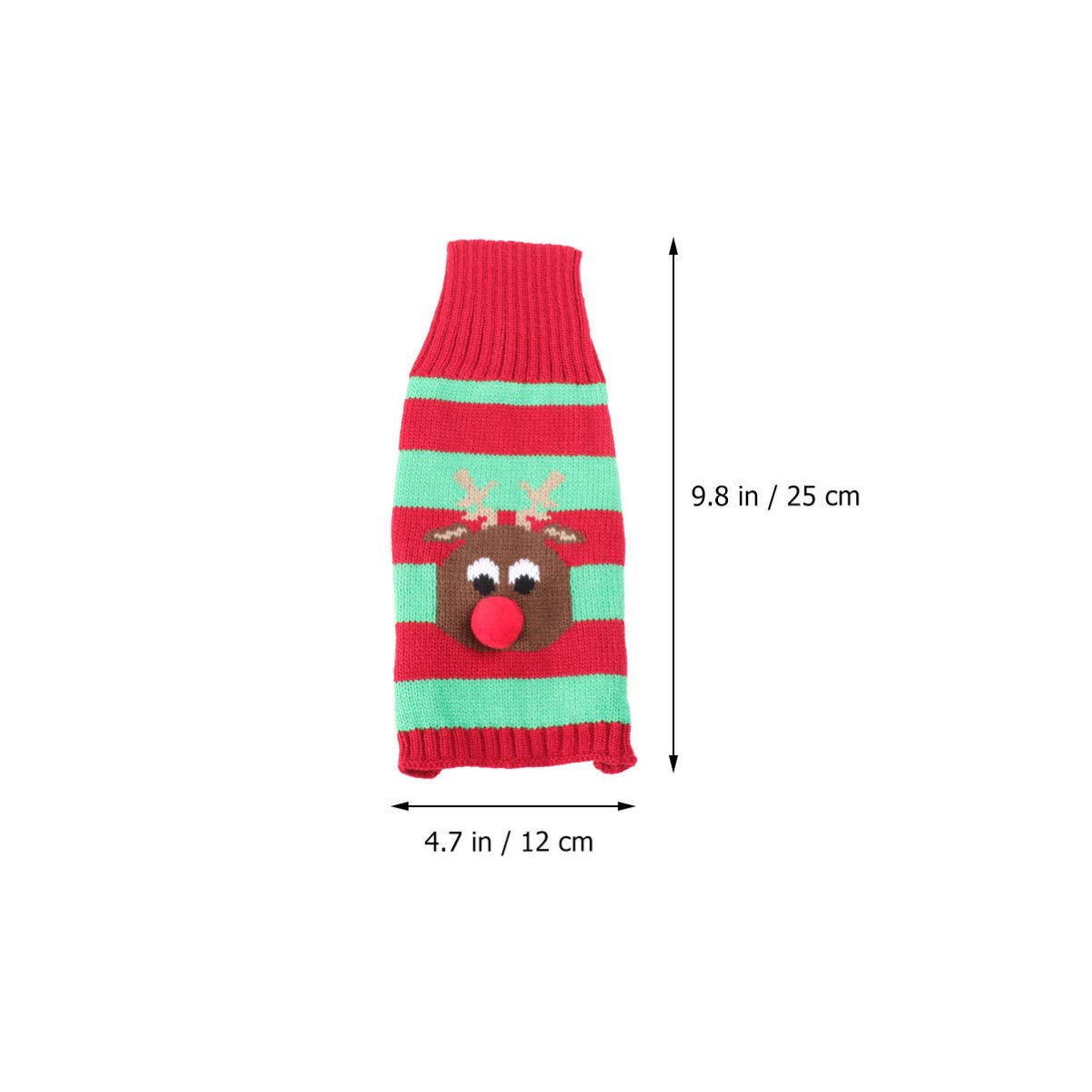 Baluue Christmas Pet Sweater - Cozy Santa Claus Costume for Dogs & Cats - Festive Holiday Winter Clothes for Pet Parties & Family Gatherings - Red Pet Apparel for Christmas Photos & Indoor Celebrations