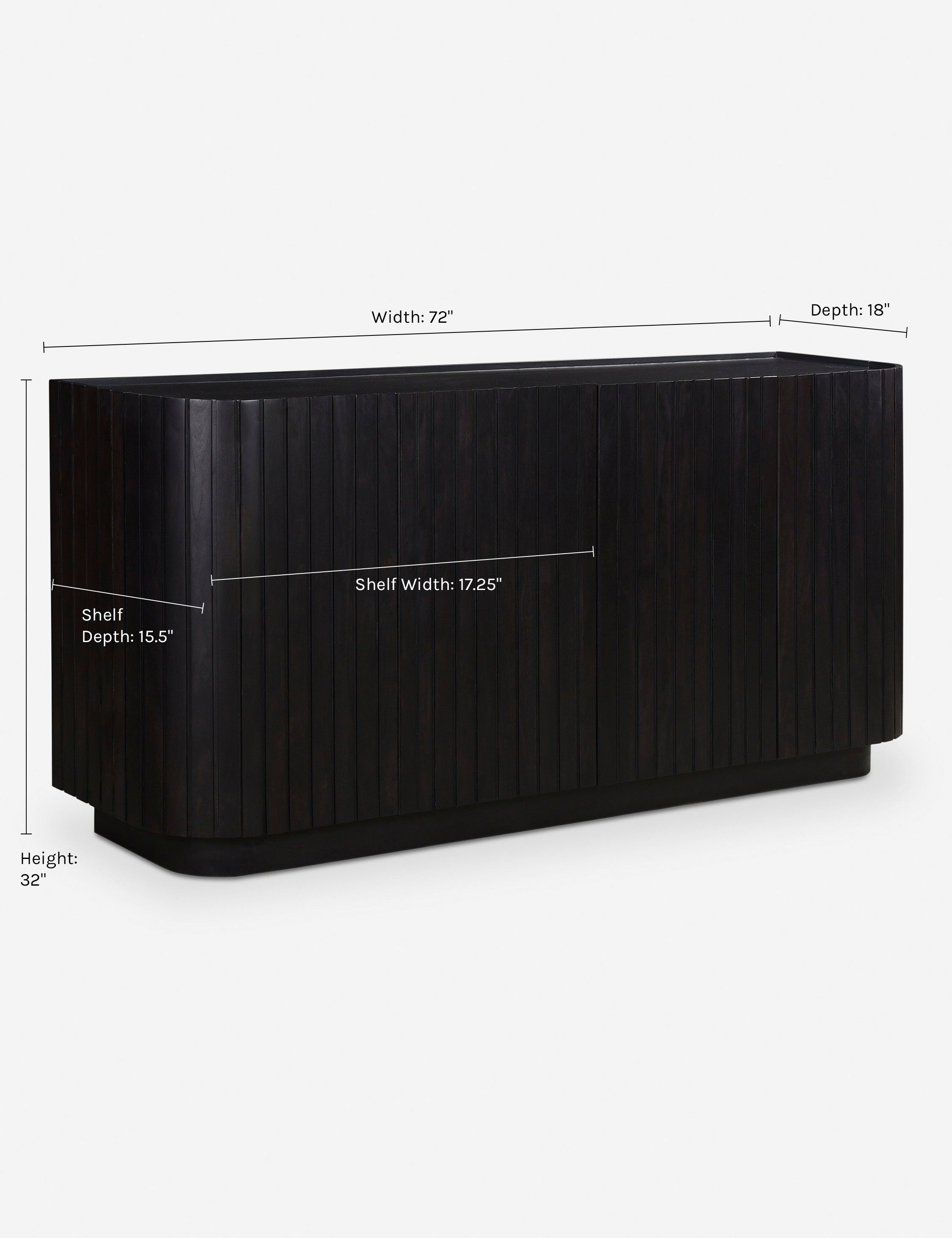 Stylish Benedict Sideboard Buffet Cabinet - Modern Wooden Storage for Dining Room, Living Room & Entryway - Perfect for Organizing Dishes, Linens & Home Decor