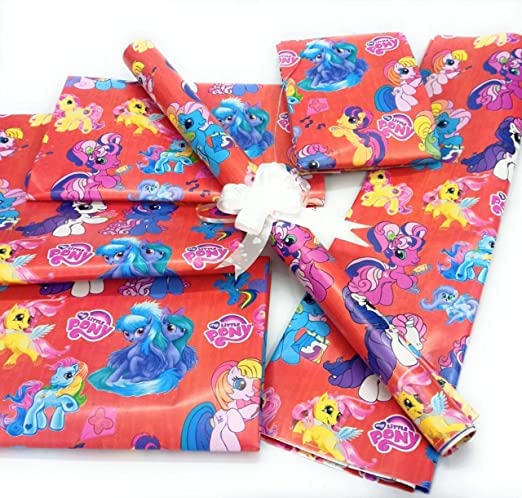 TERA 13 Unicorn Themed Wrapping Paper Set for Kids - 10 Pieces Birthday Gift Wrap for Girls with Book & Decorations | Perfect for Birthday Parties, Baby Showers & Holiday Gifts