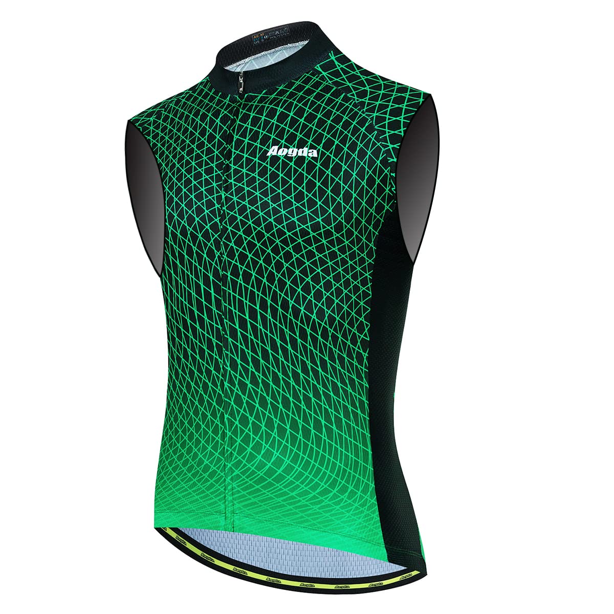 Aogda Men's Sleeveless Cycling Jersey - Breathable Bike Shirt for Mountain & Road Biking - Moisture Wicking Bicycle Top for Summer Training & Outdoor Sports