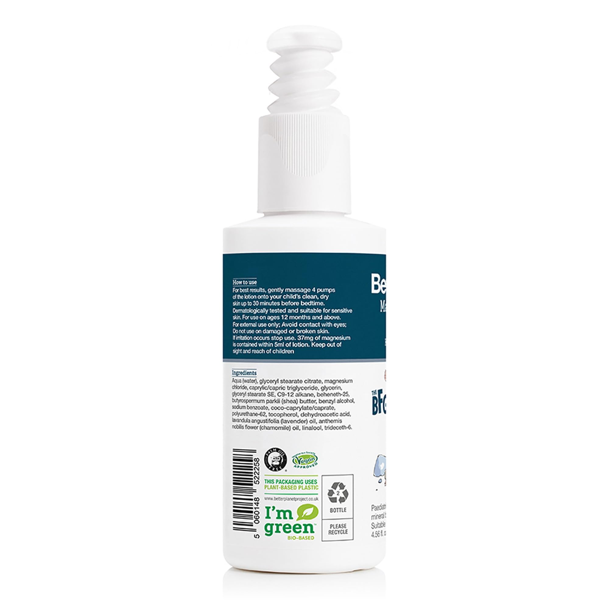 Natural Magnesium Sleep Lotion - Junior Body Cream for Kids | Relaxing Nighttime Moisturizer with Magnesium for Better Sleep & Calm Skin | Perfect Bedtime Routine for Children