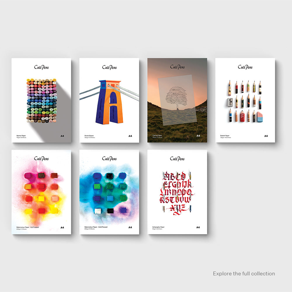 Premium Bristol Board Paper - A5 Size, 250gsm Thick, 20 Sheets Pack - Ideal for Sketching, Calligraphy, and Art Projects